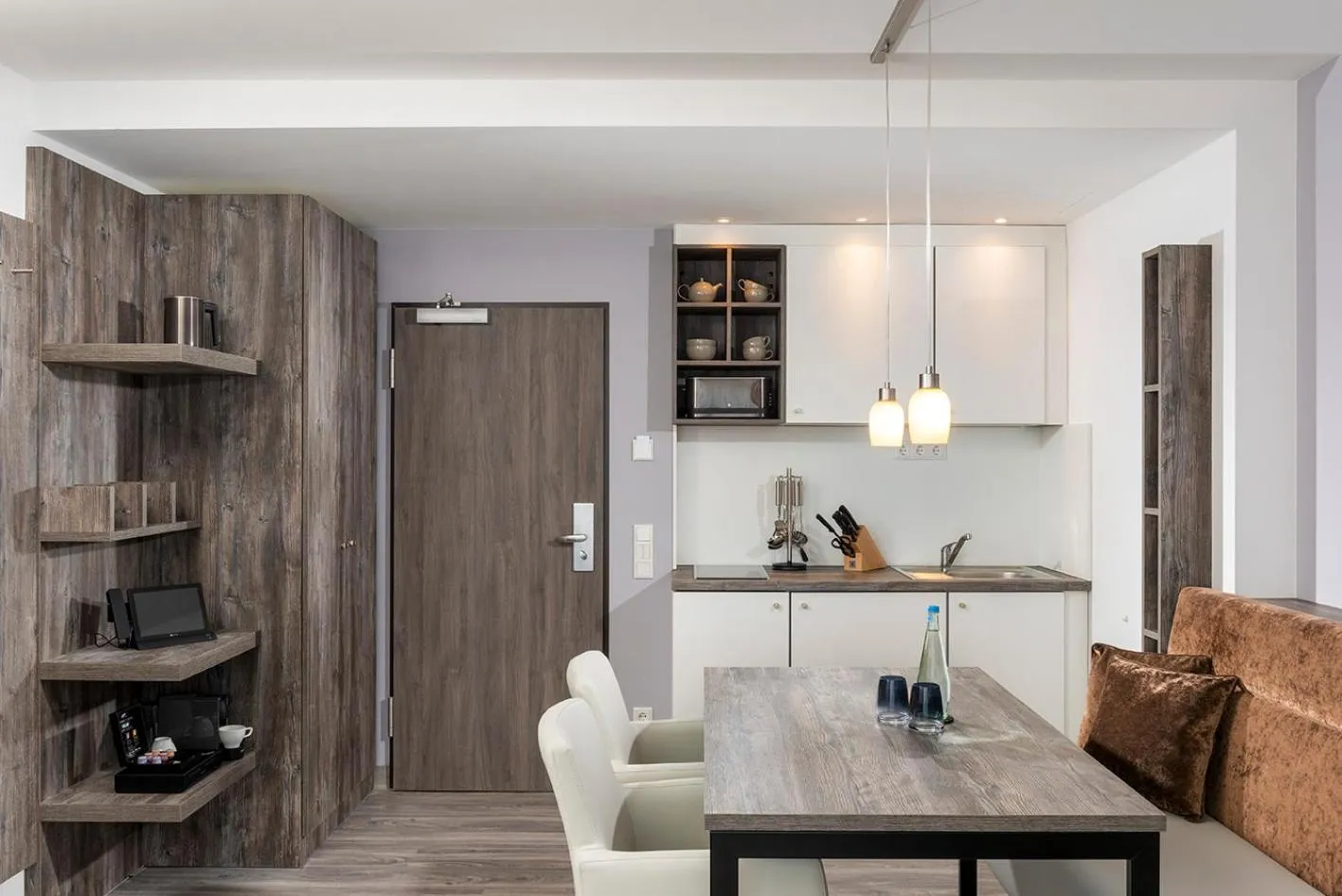 Kitchen or kitchenette in Aedenlife Hotel & Resort Rügen