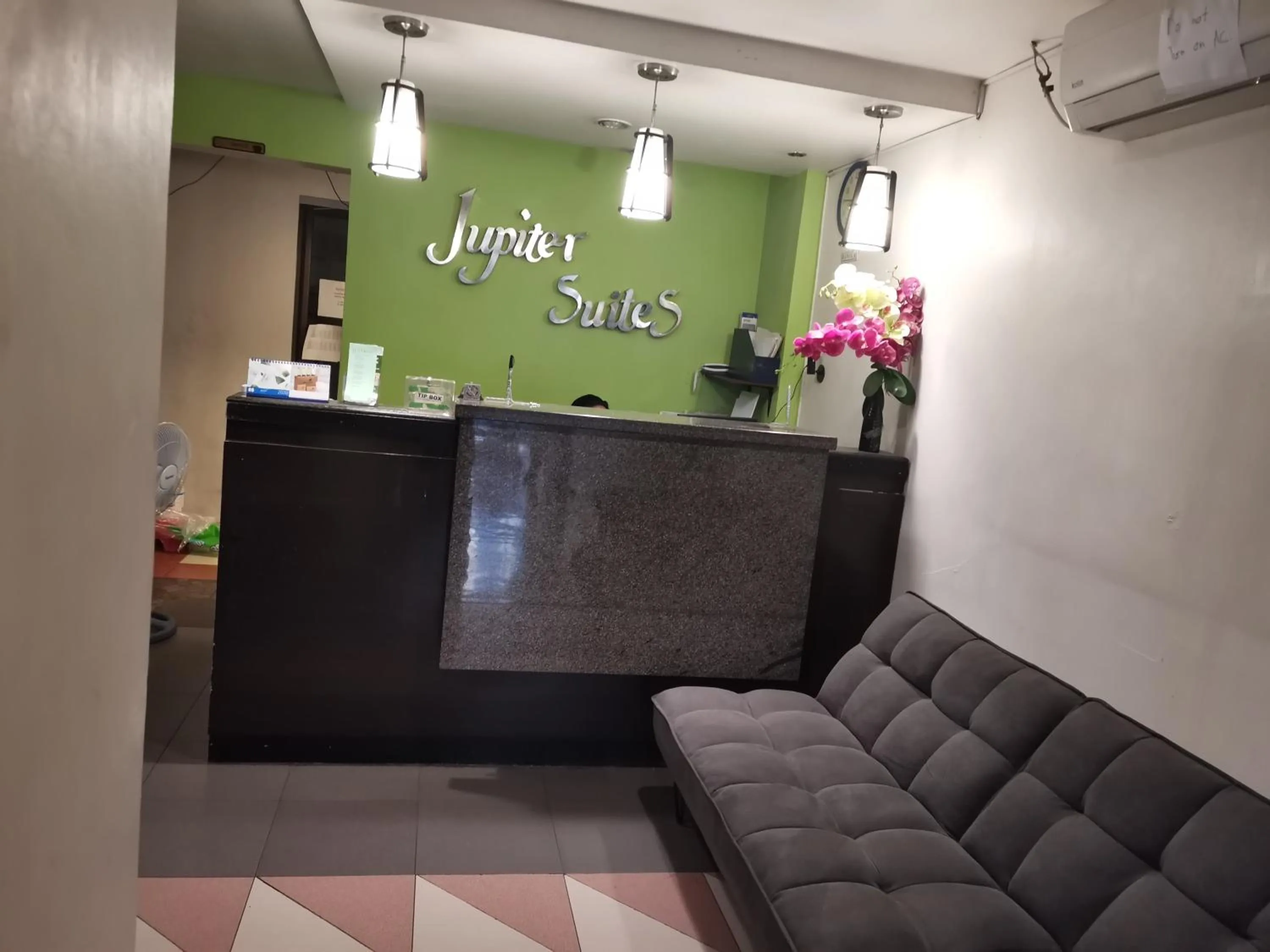 Seating area in Jupiter Suites