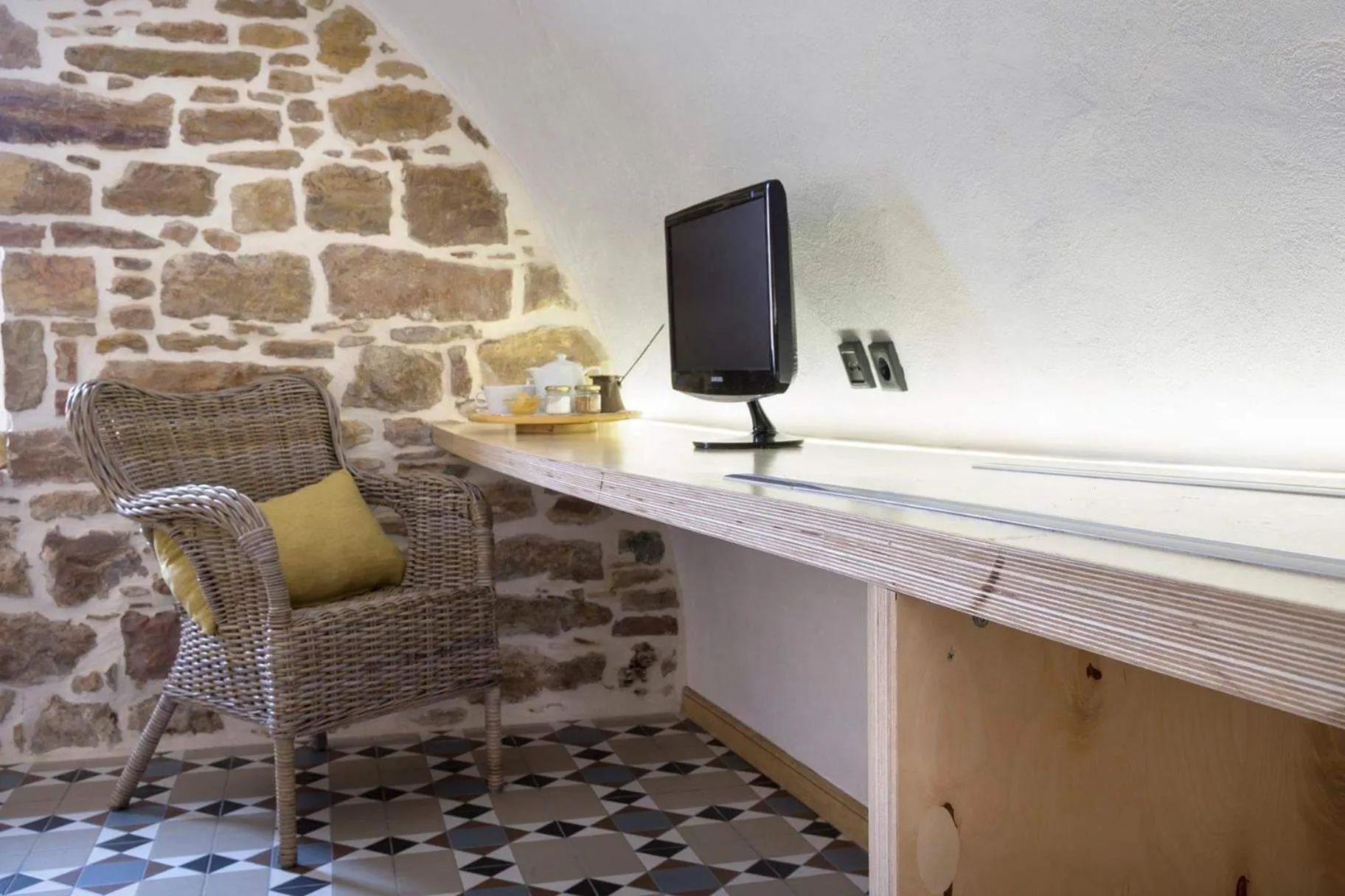 Seating area in Voulamandis House