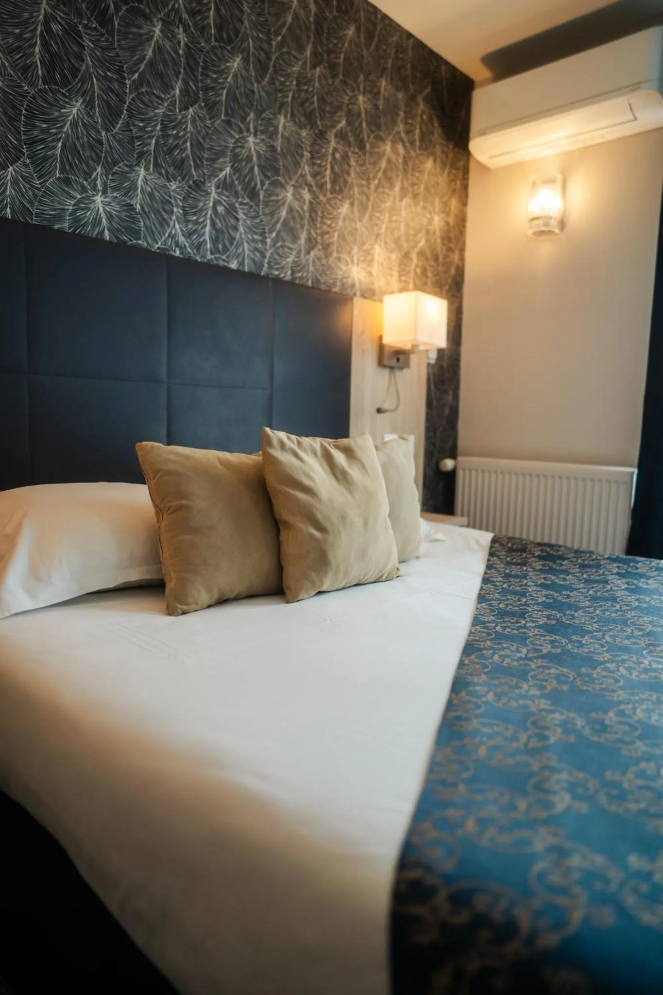 Bedroom, Bed in Logis Hotel Spa Restaurant Au Site Normand