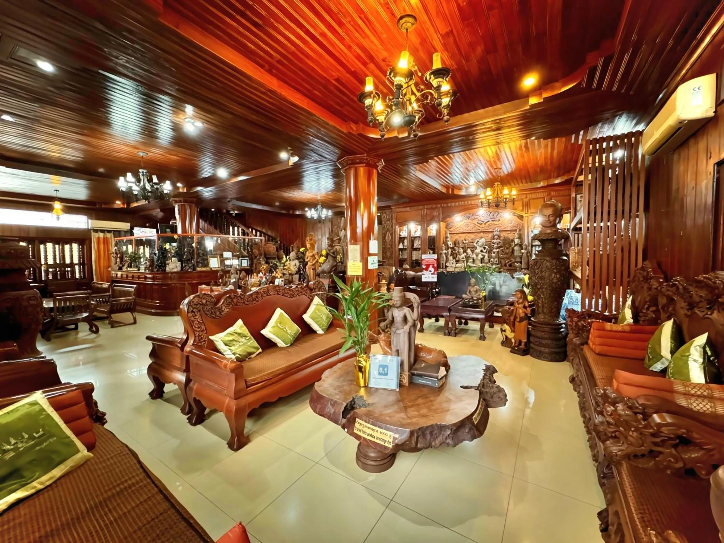 Seating area in Shining Angkor Boutique Hotel