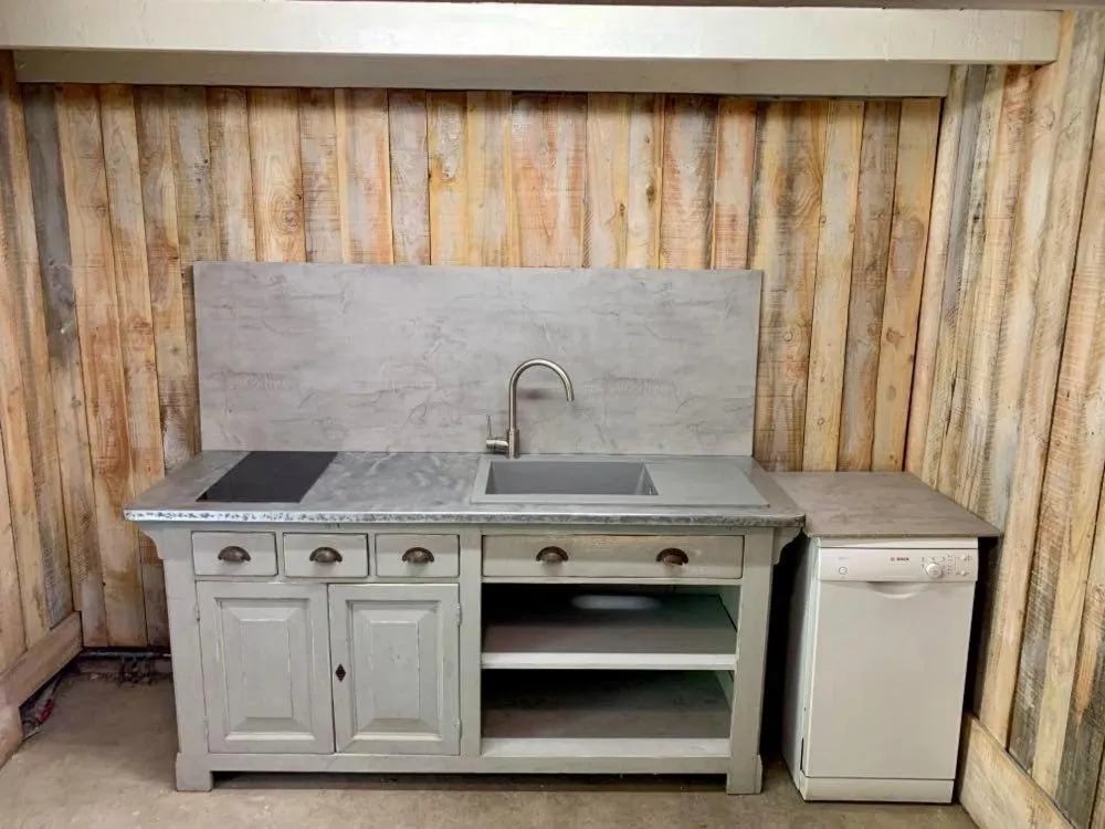 Kitchen or kitchenette in Mas des Prevots B&B