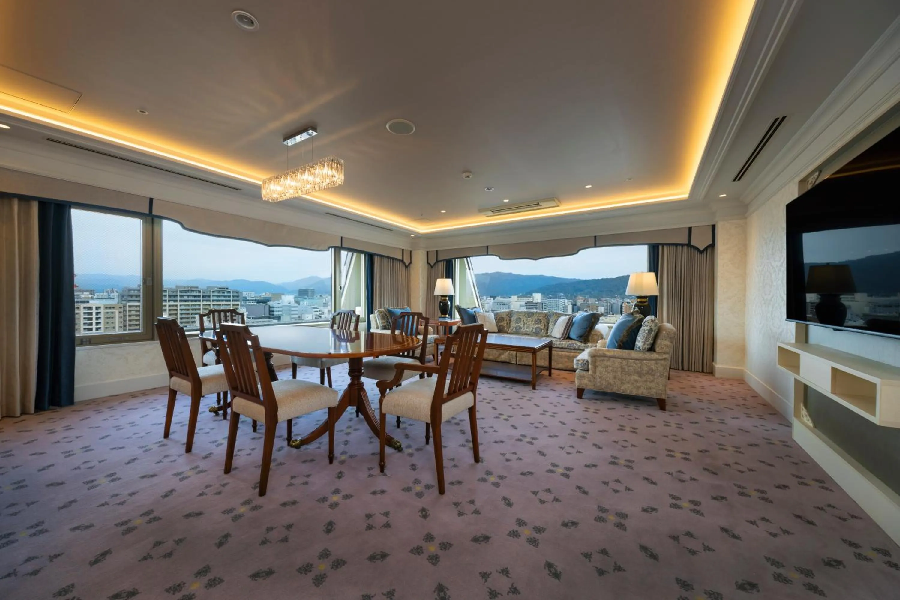 Living room in Hotel Nikko Princess Kyoto