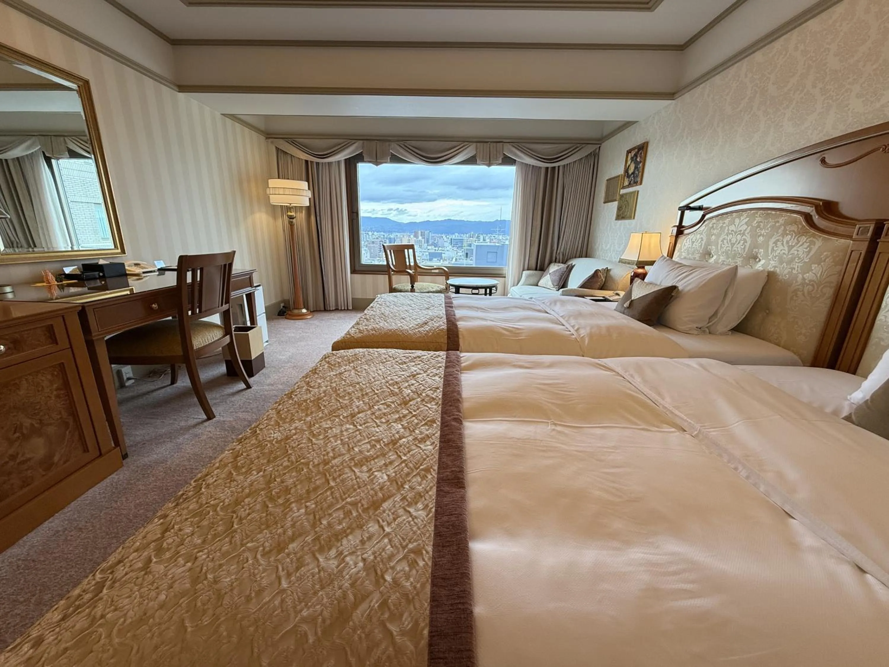 Bed in Hotel Nikko Princess Kyoto