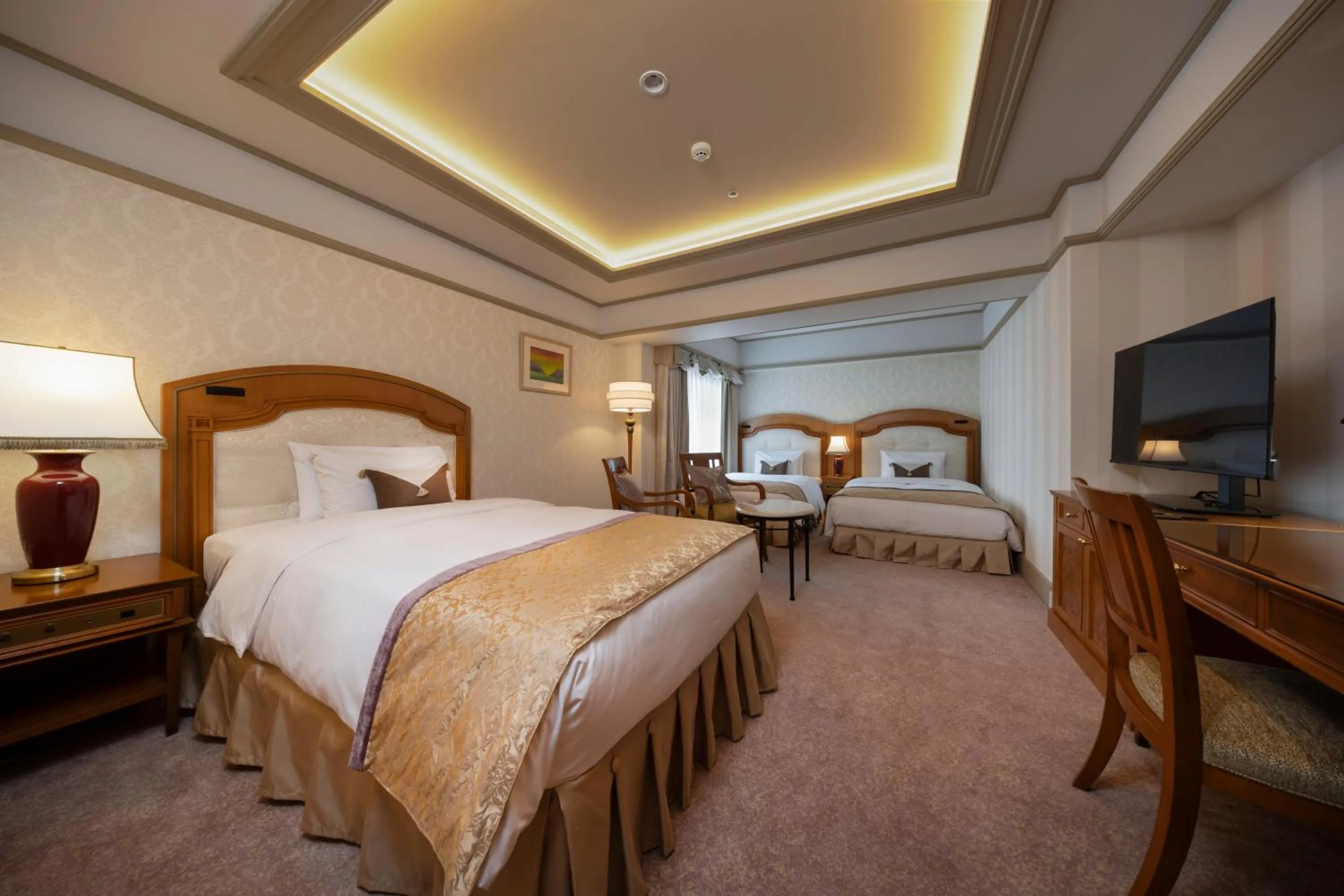 Bed in Hotel Nikko Princess Kyoto