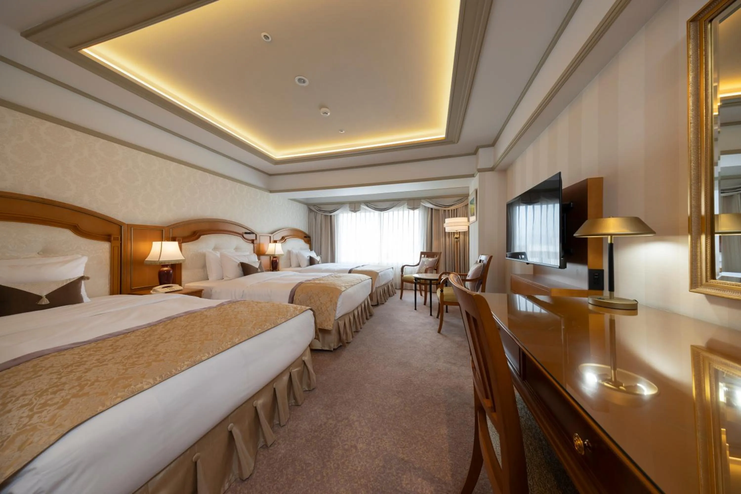 Bed in Hotel Nikko Princess Kyoto