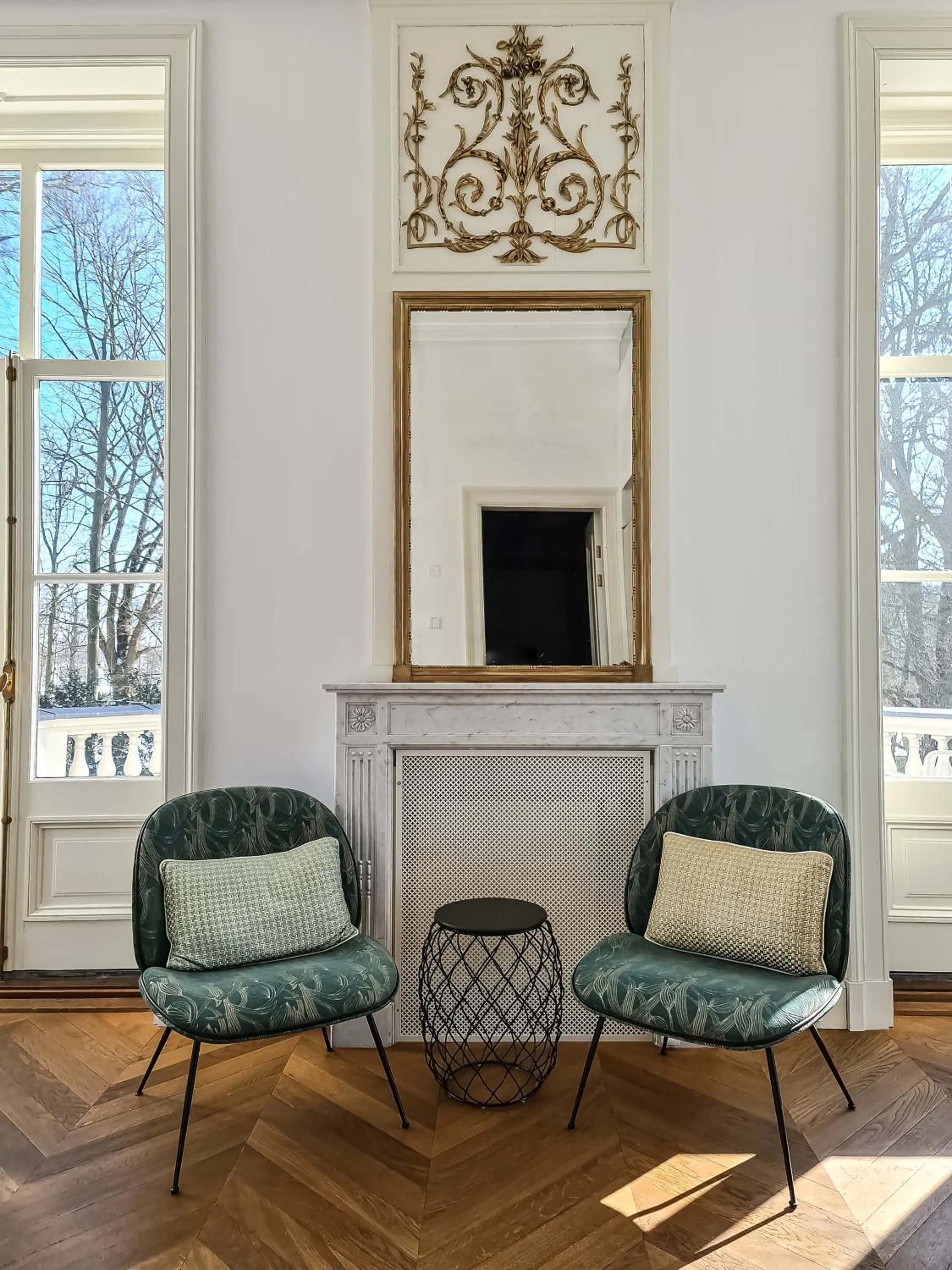 Seating area in Parc Broekhuizen l Culinair landgoed