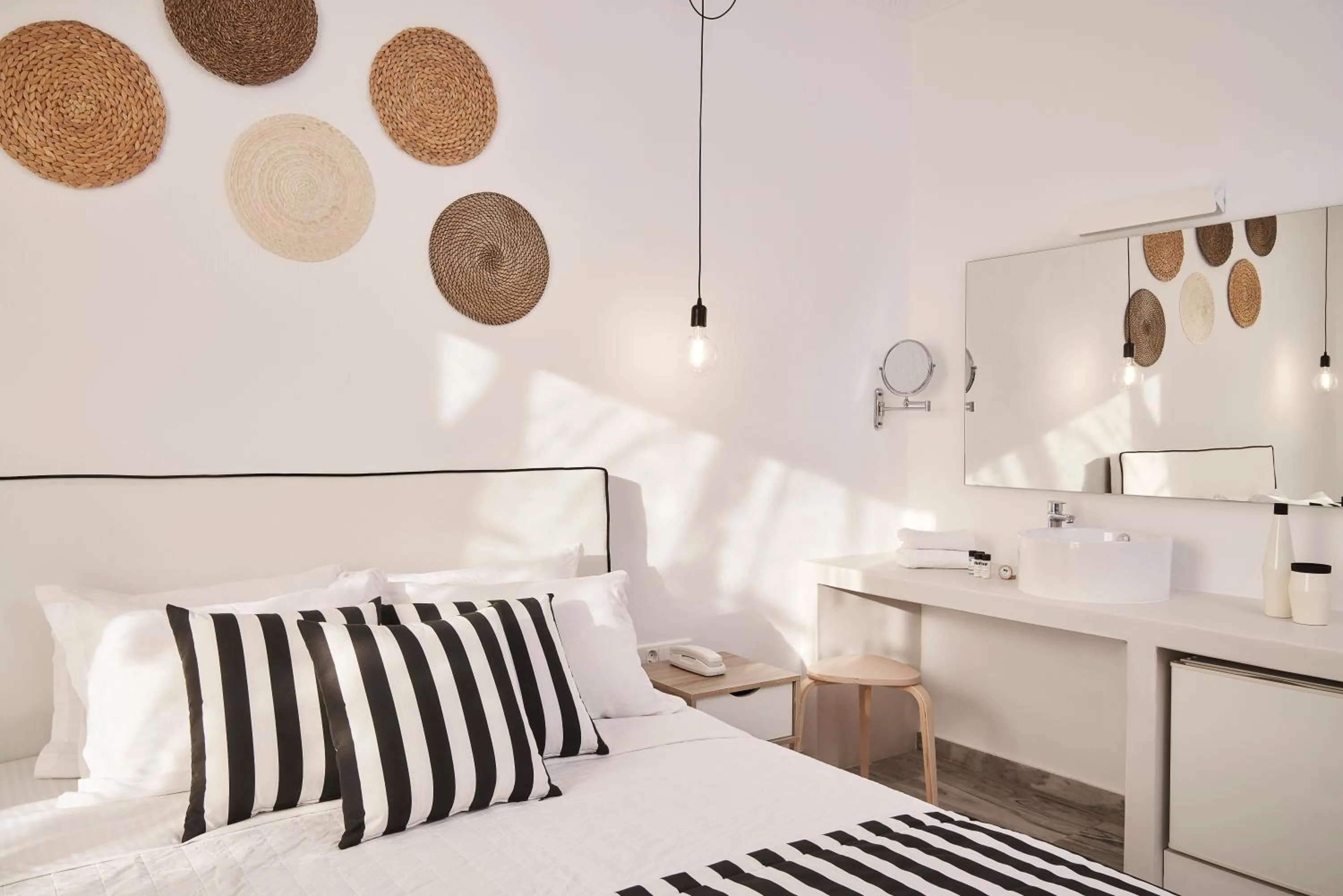 Bedroom, Bed in High Mill Paros Hotel
