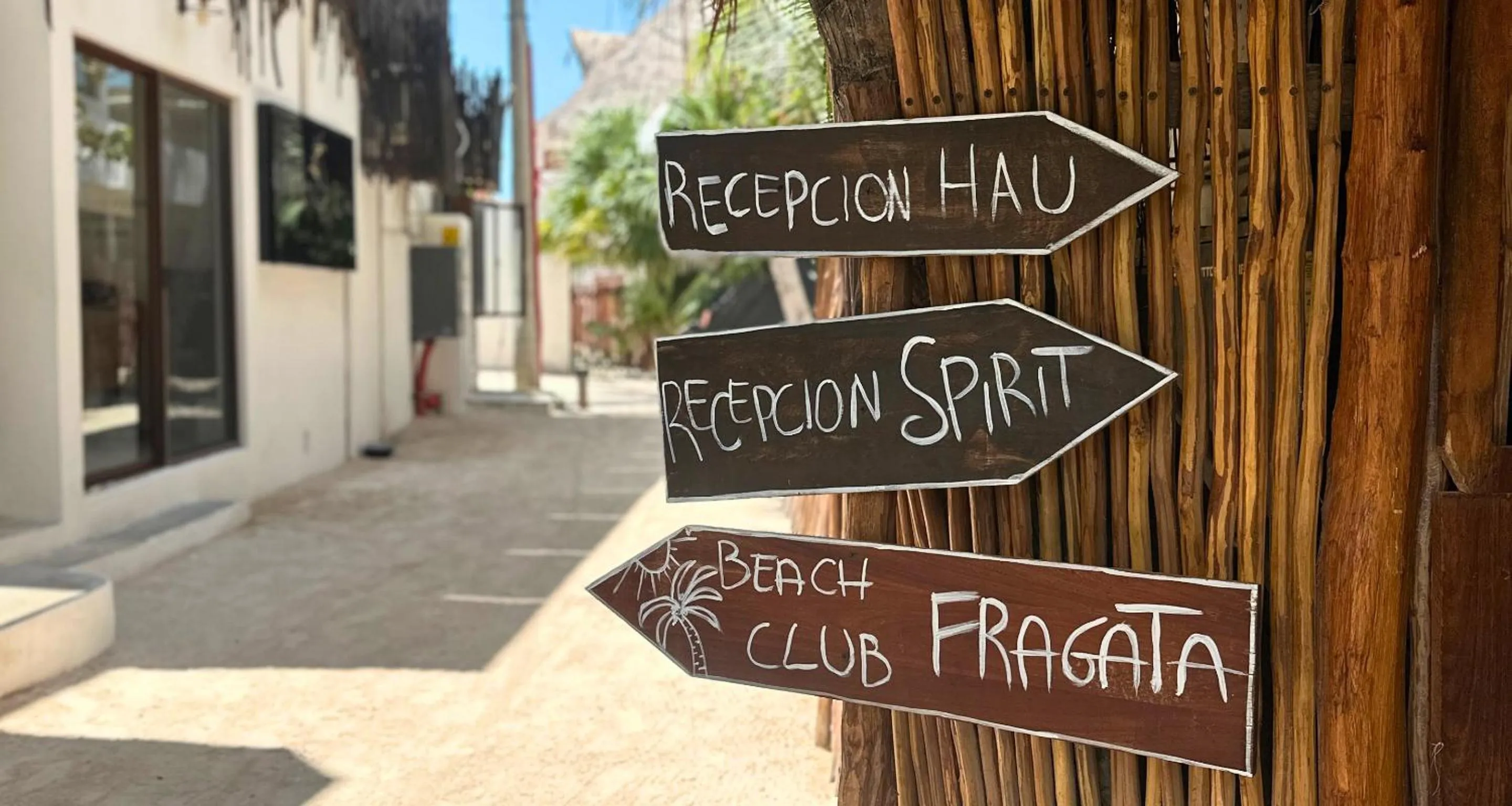Facade/entrance in Spirit Holbox
