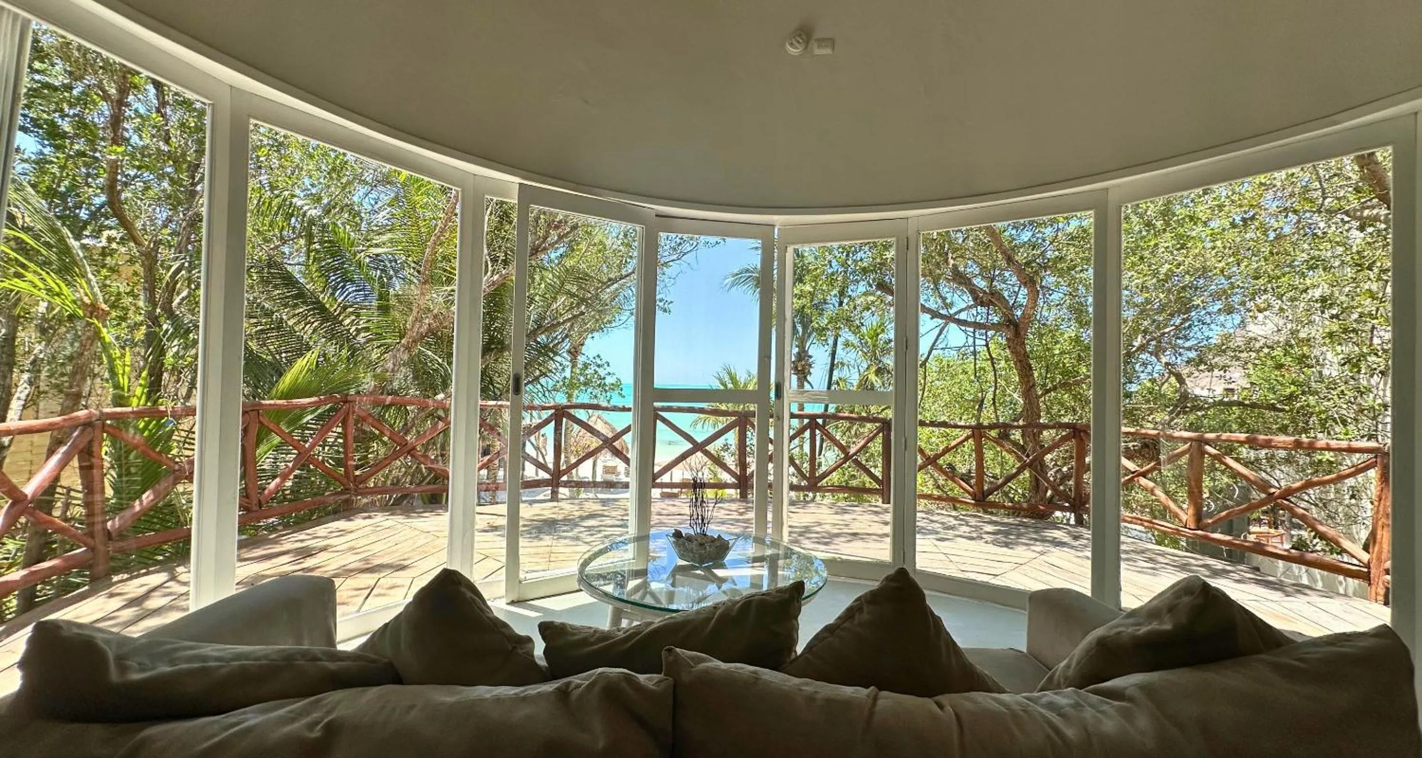 Living room in Spirit Holbox