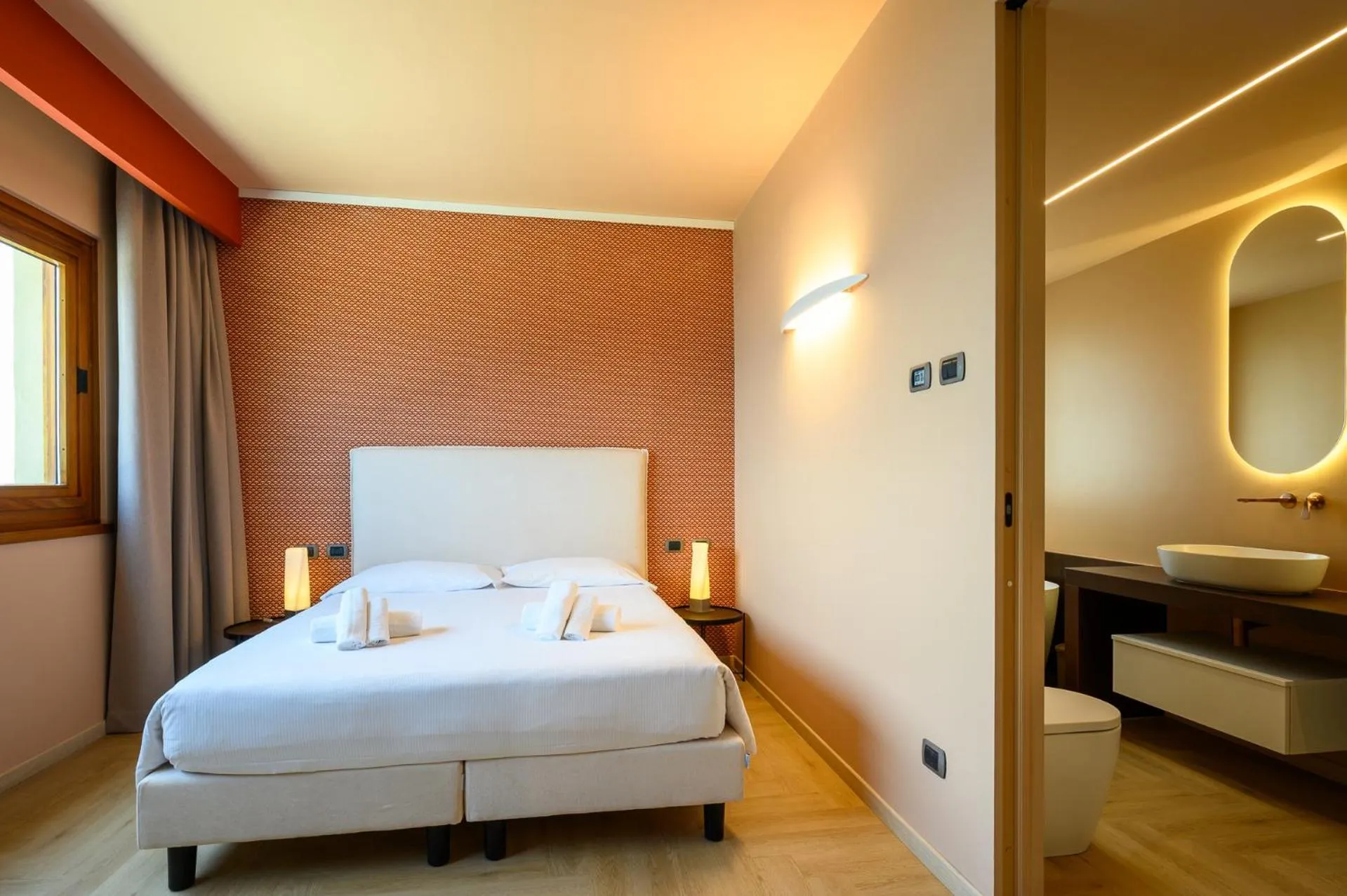 Bed in Hotel Ristorante San Carlo