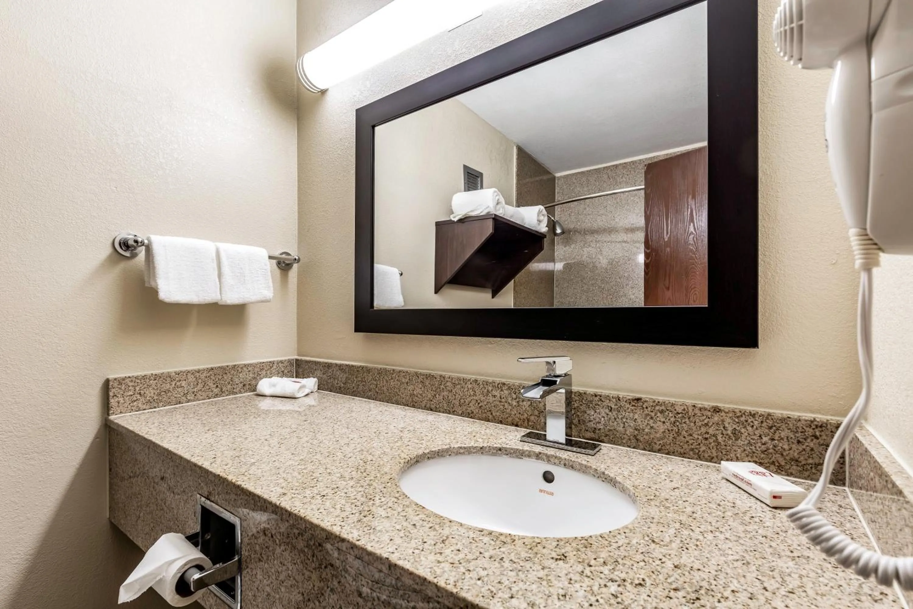 Bathroom in Red Roof Inn PLUS & Suites Houston - IAH Airport SW