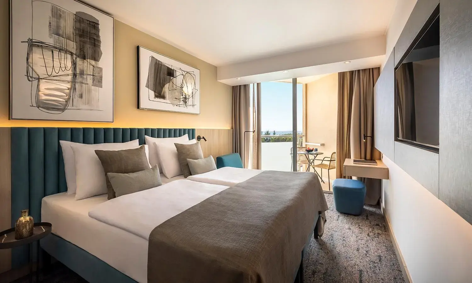 Superior Double Room with Seaside Balcony in Aminess Vival Maestral Hotel Superior Double Room with Seaside Balcony in Aminess Vival Maestral Hotel