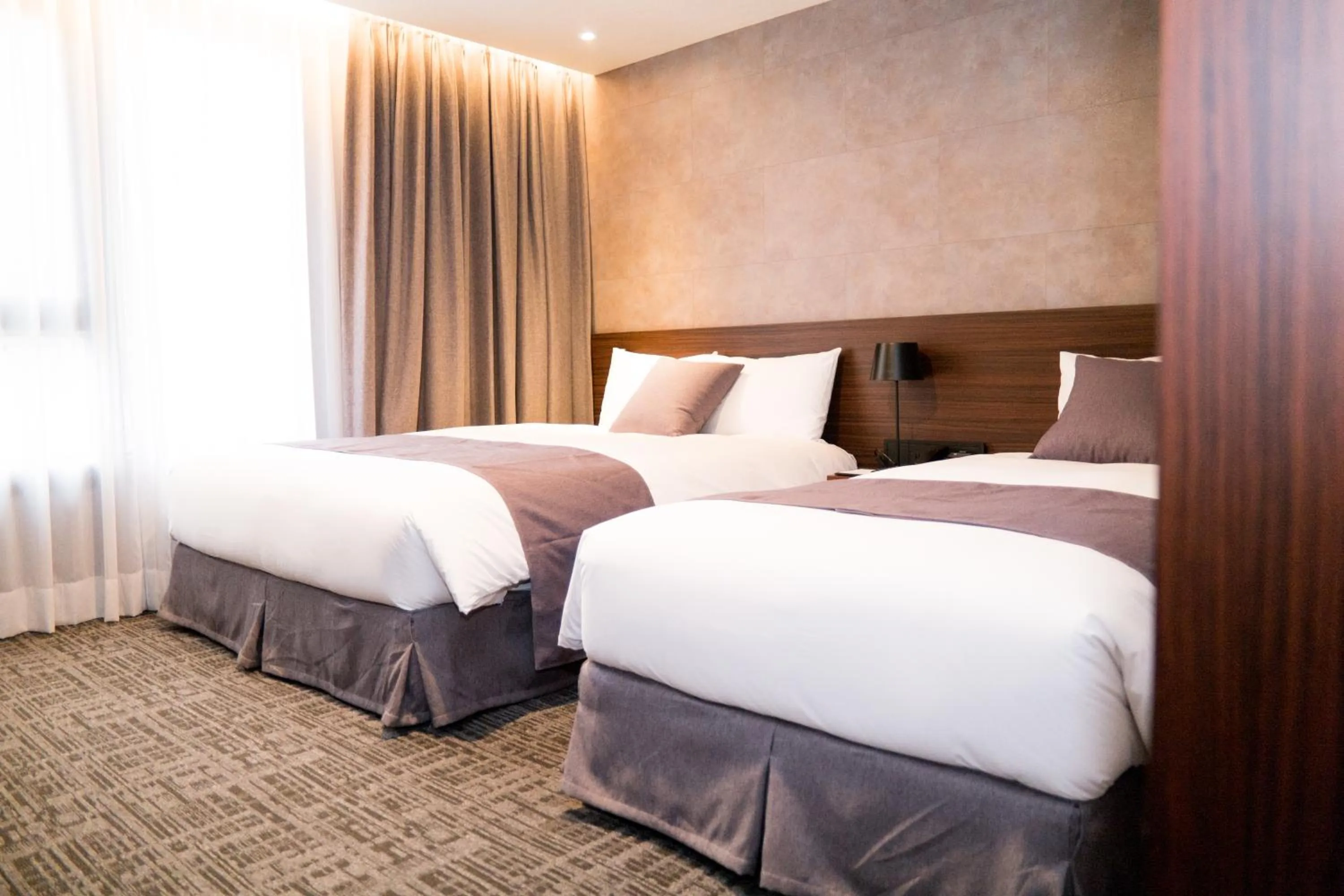 Bed in Hotel With Jeju