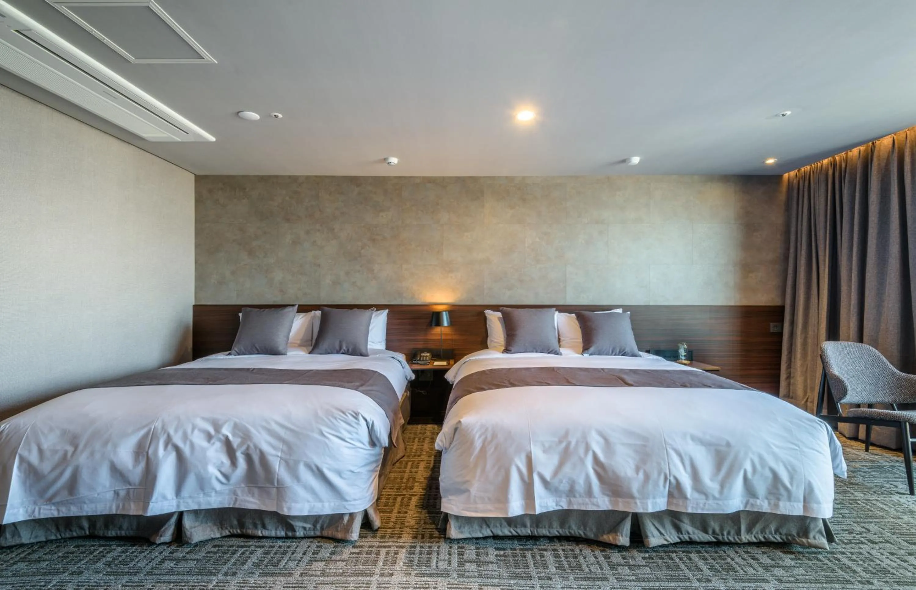 Bed in Hotel With Jeju