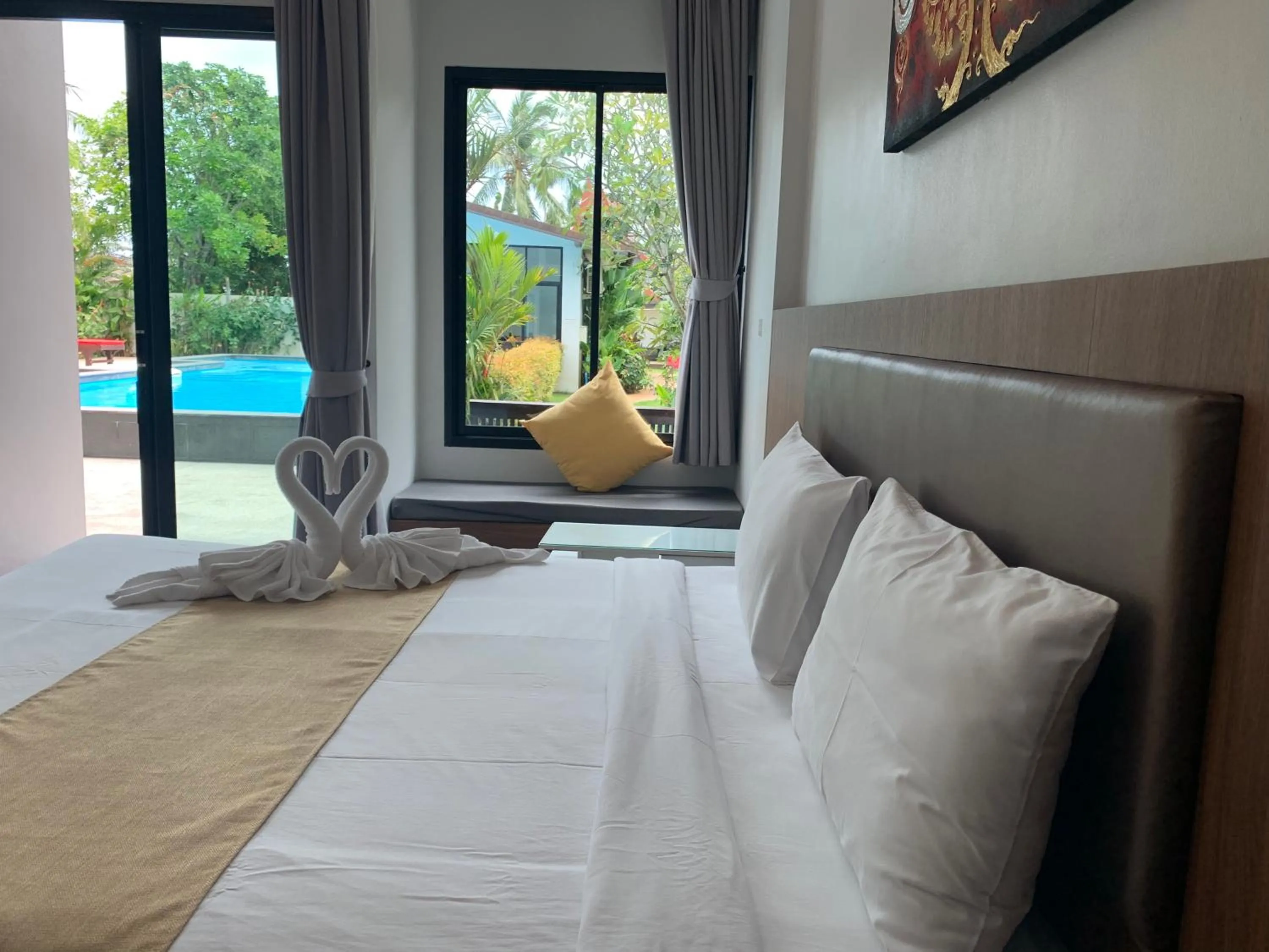 Bed in Nitchanan Villa