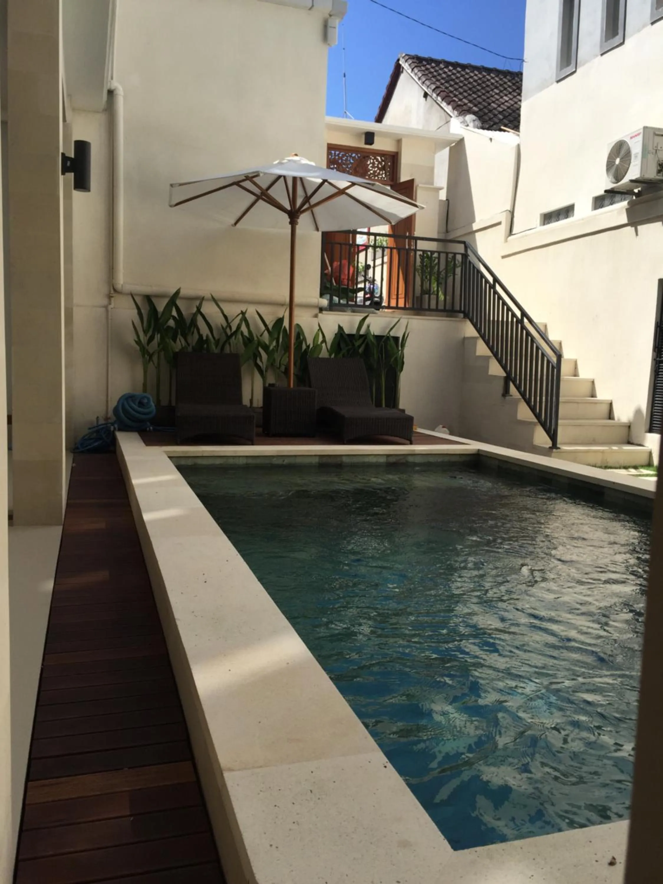 Swimming pool in Tom Guest House