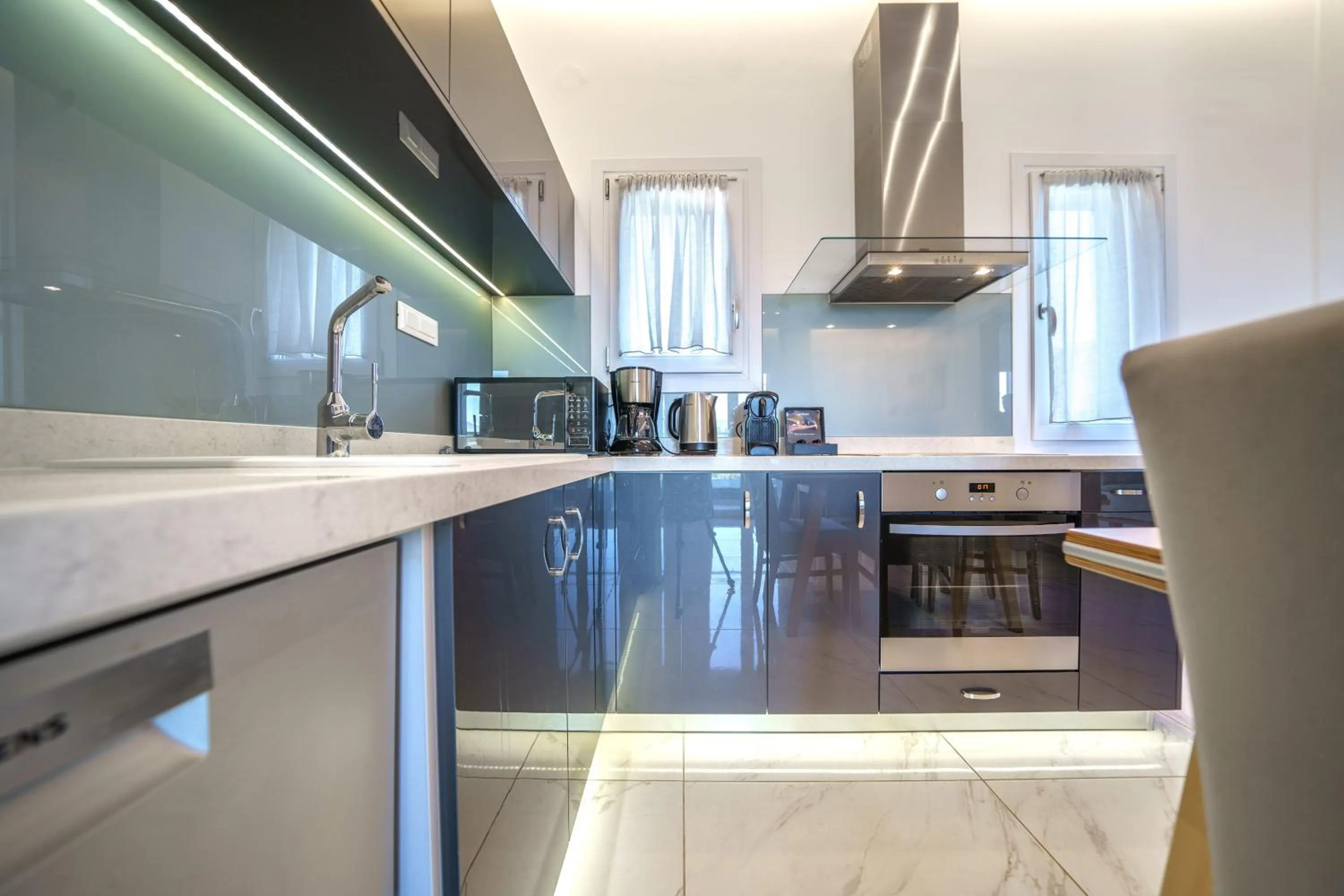 kitchen in Elysian Suites