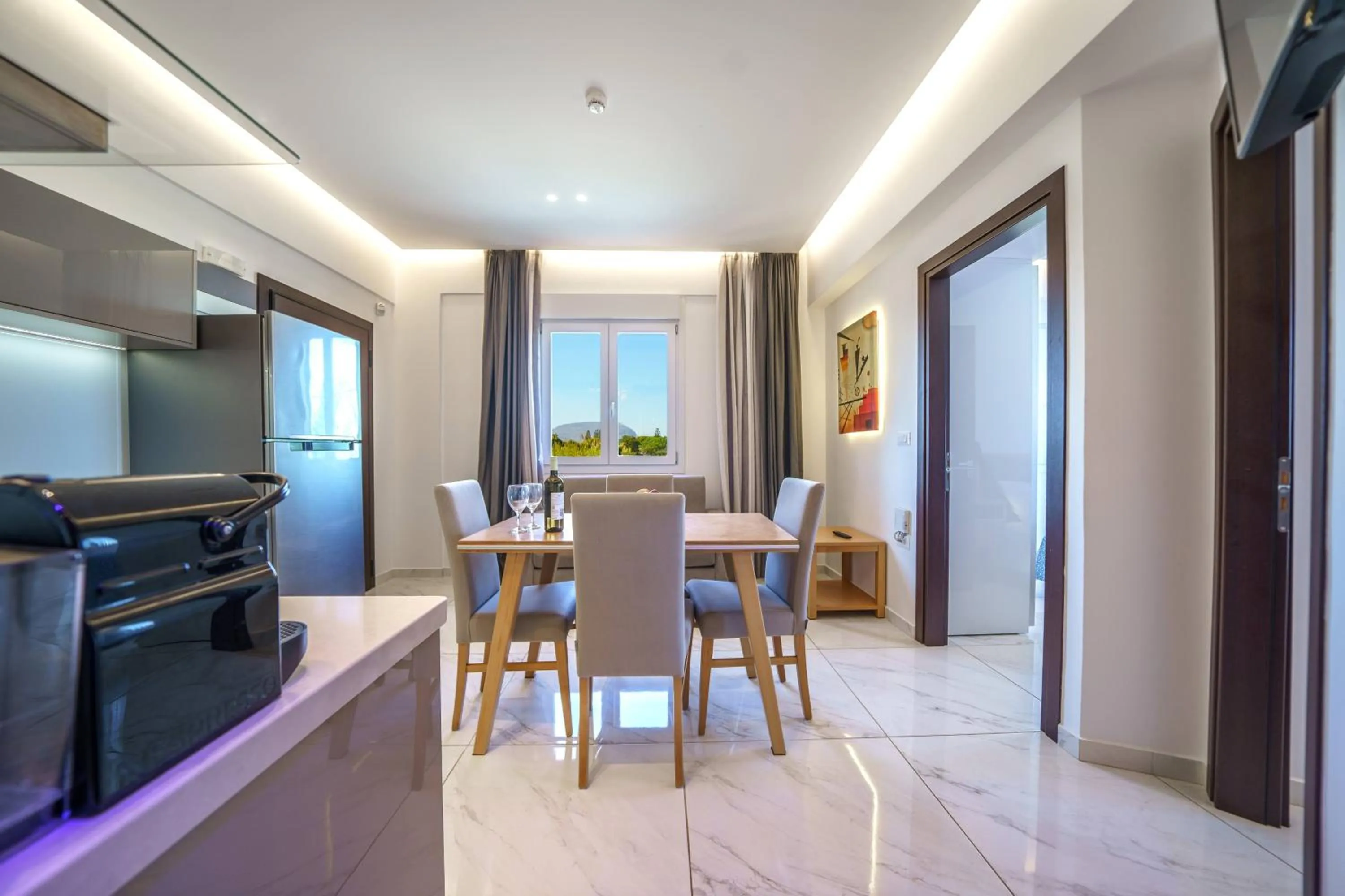 Living room in Elysian Suites