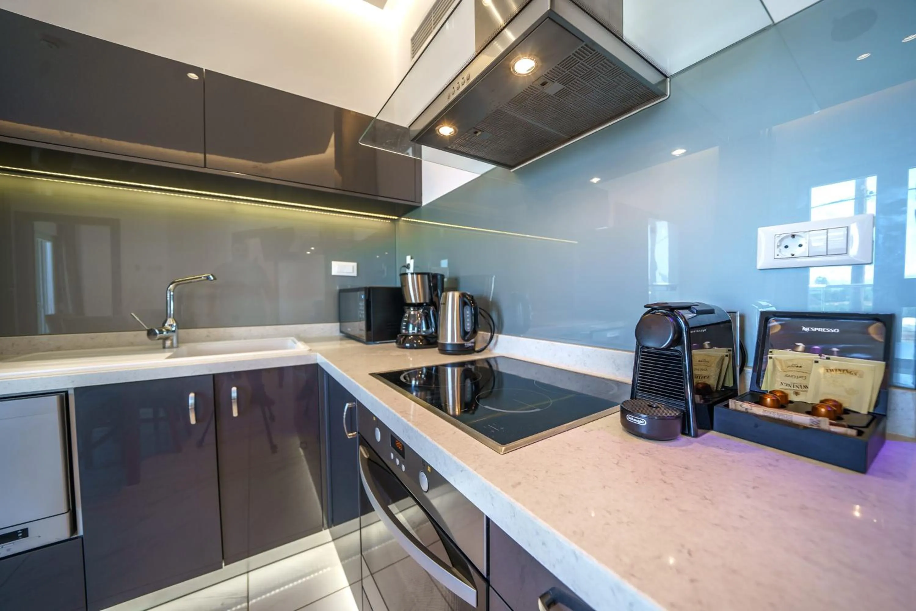 kitchen in Elysian Suites