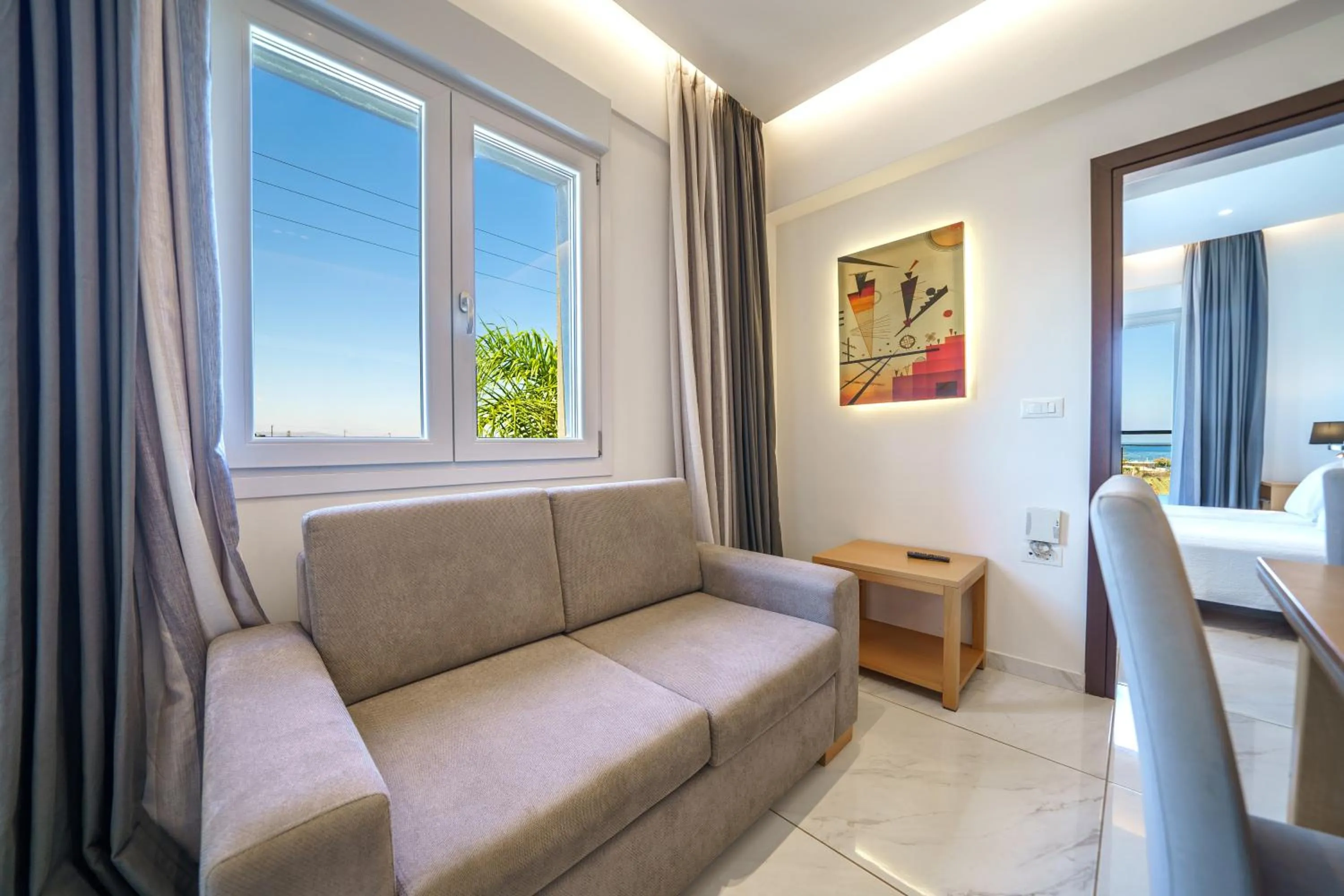 Living room in Elysian Suites