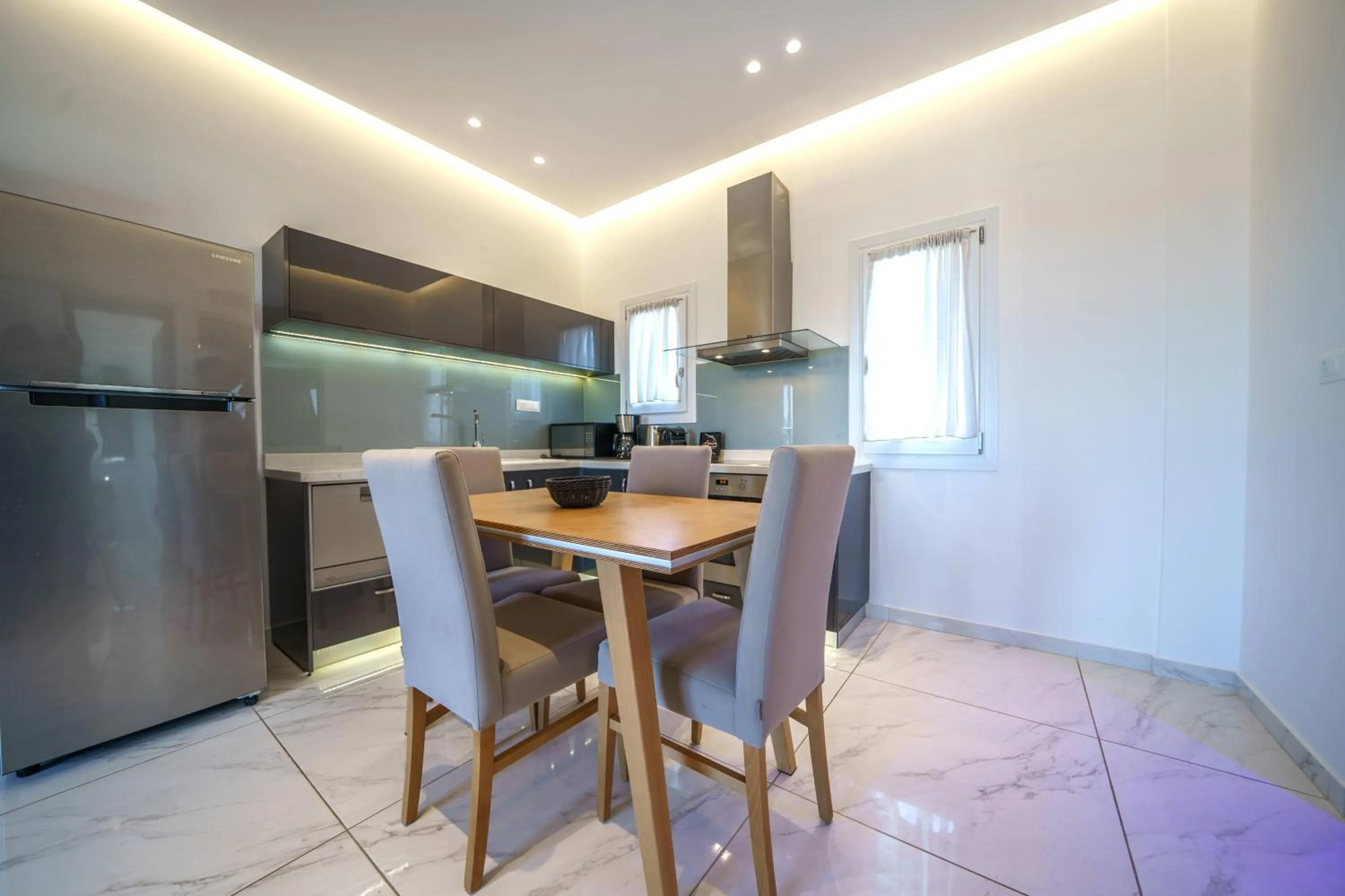 kitchen in Elysian Suites