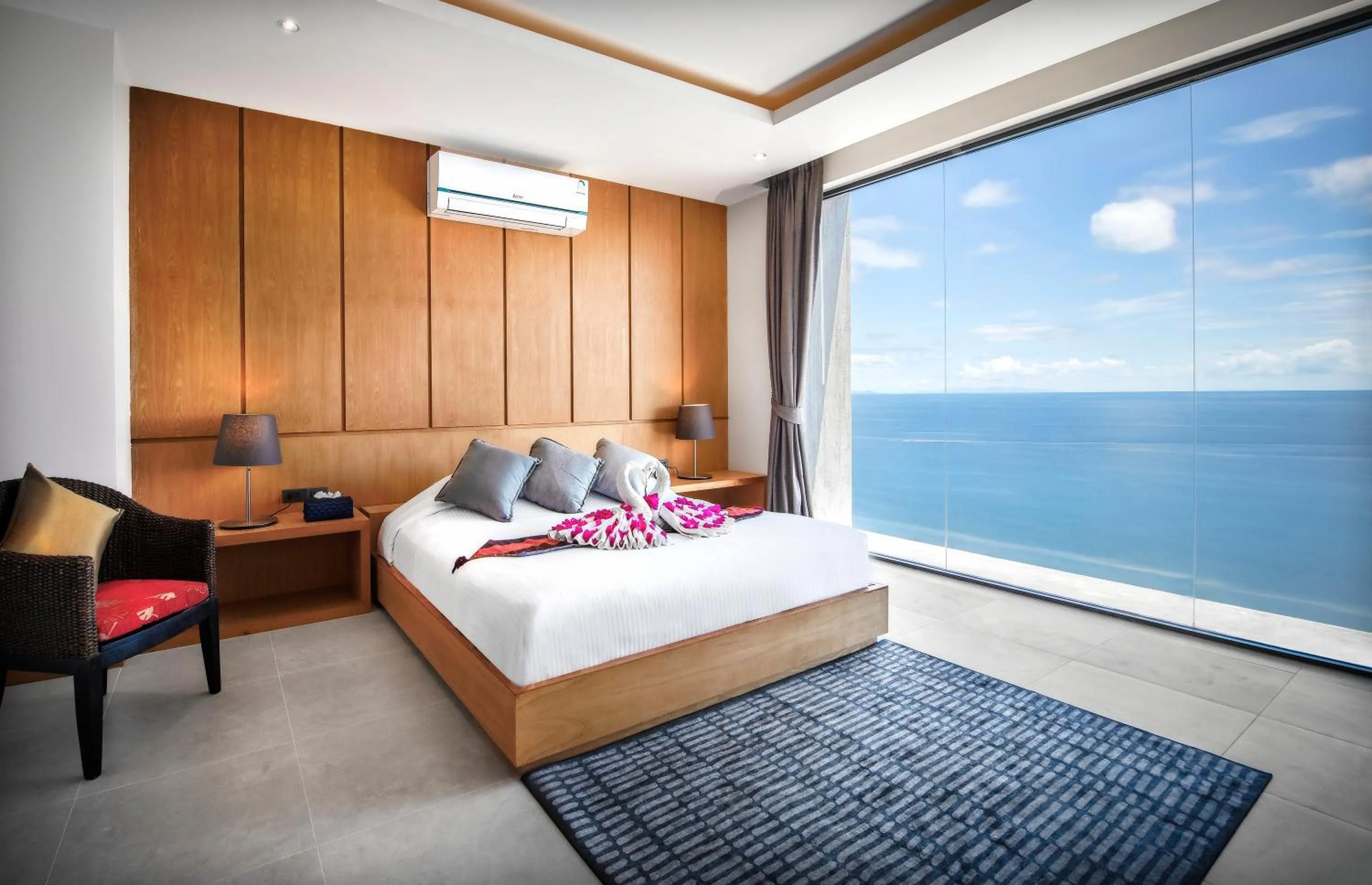 Bed in Jamahkiri Dive Resort & Spa