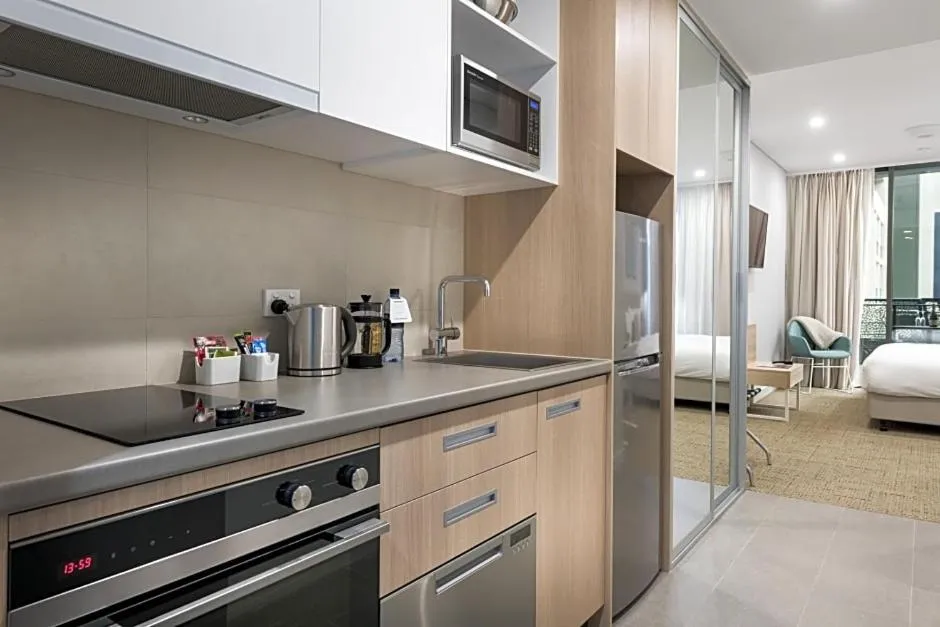 kitchen, Bed in Quest Scarborough