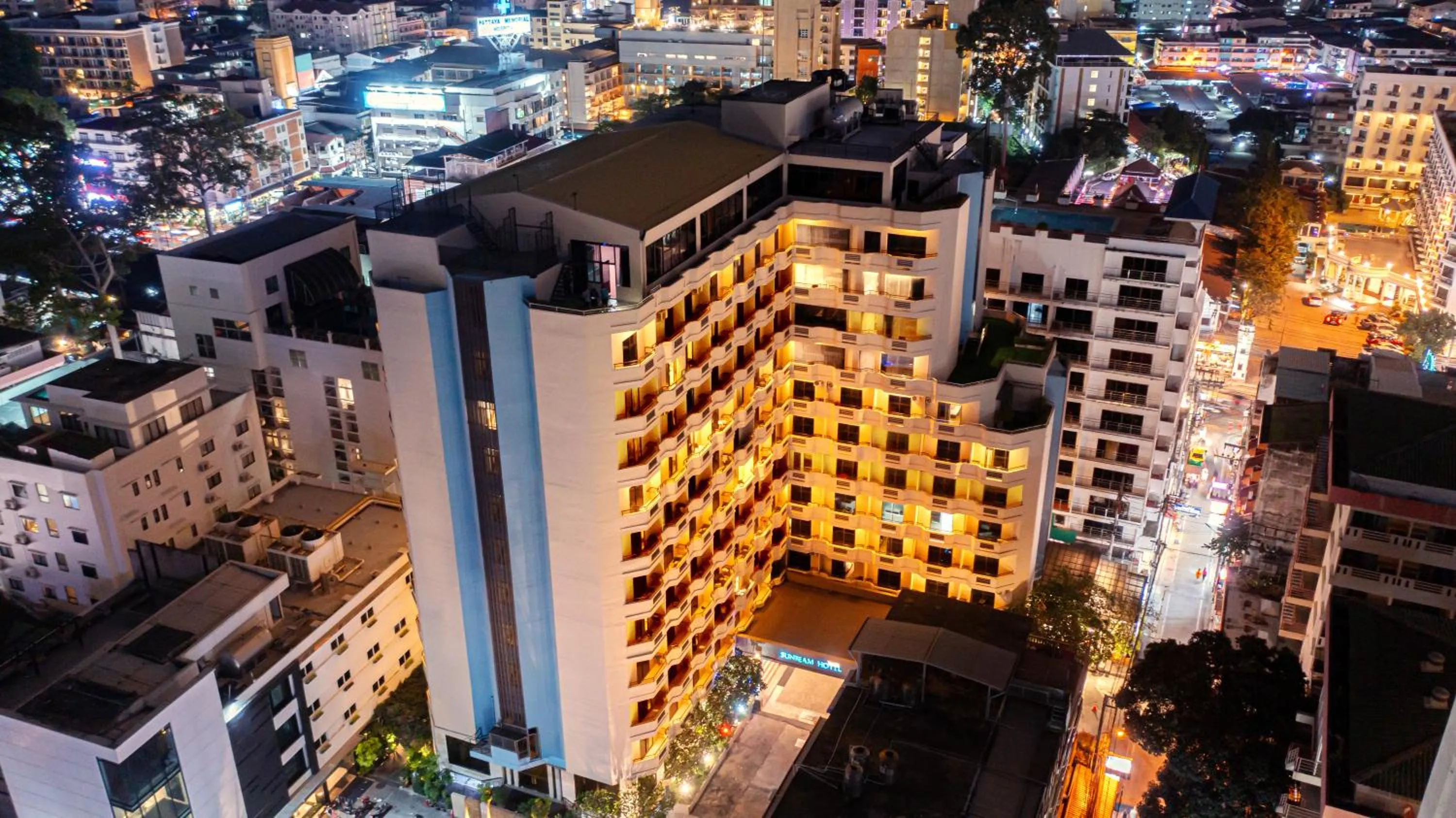Bird's eye view in Sunbeam Hotel Pattaya