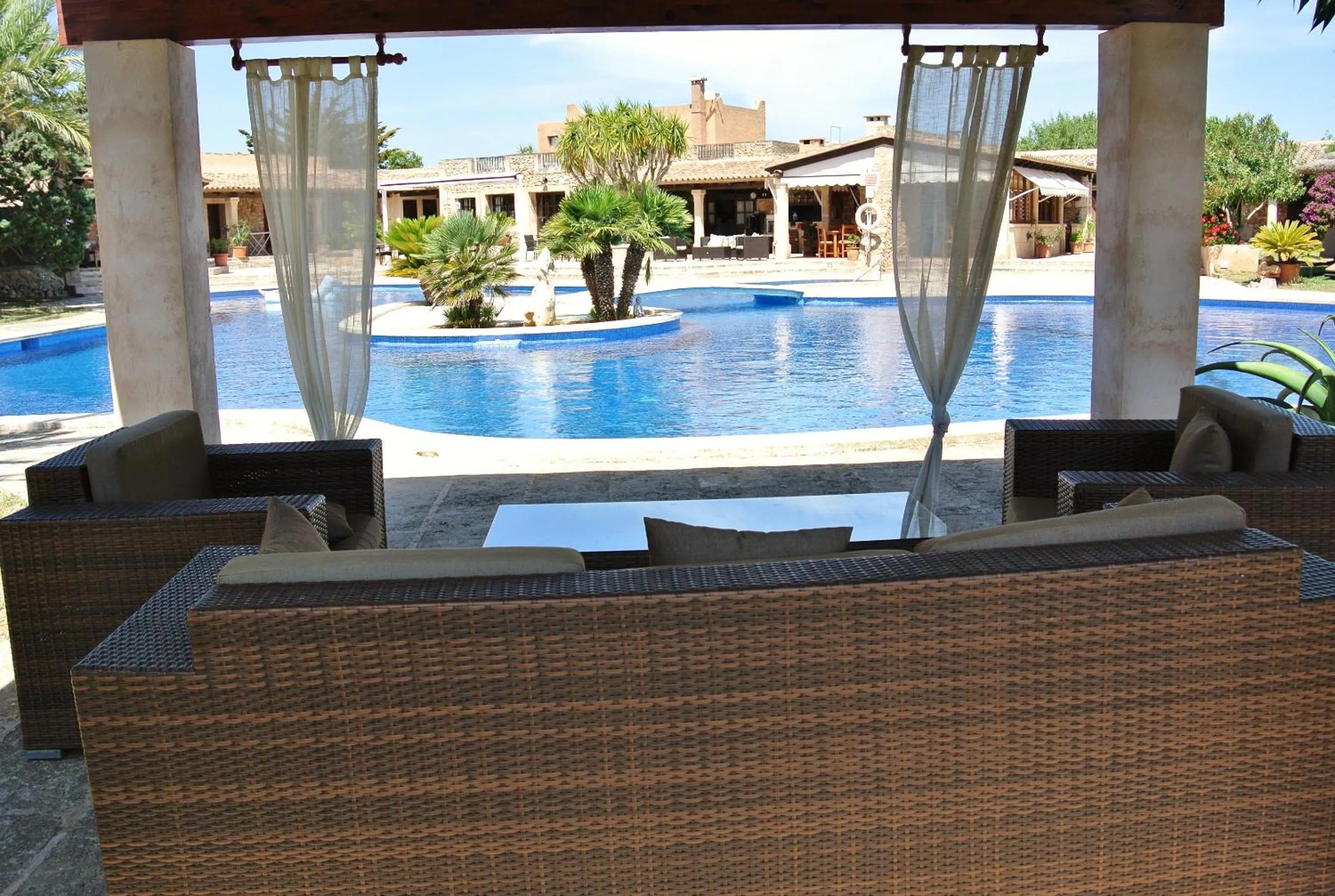 Pool view in Agroturismo Finca Sa Tanca