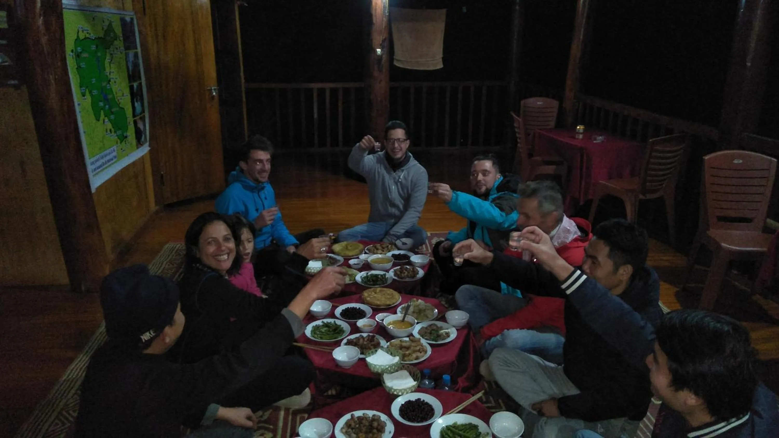 Breakfast in Ba Be lake-Huyền Hào Homestay