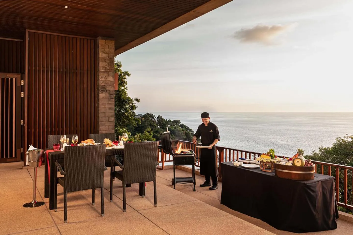 BBQ facilities in Paresa Resort Phuket