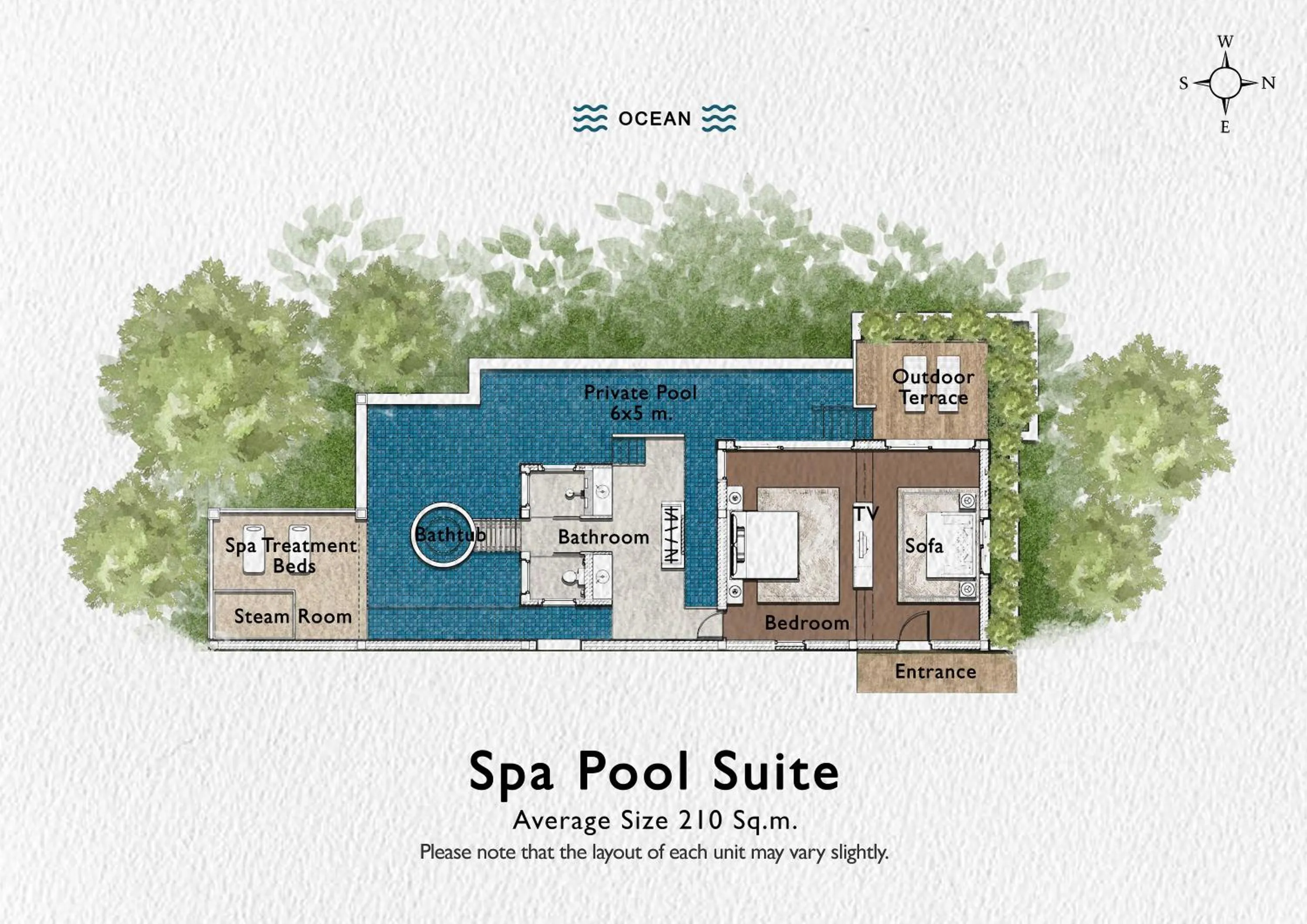 Floor plan in Paresa Resort Phuket