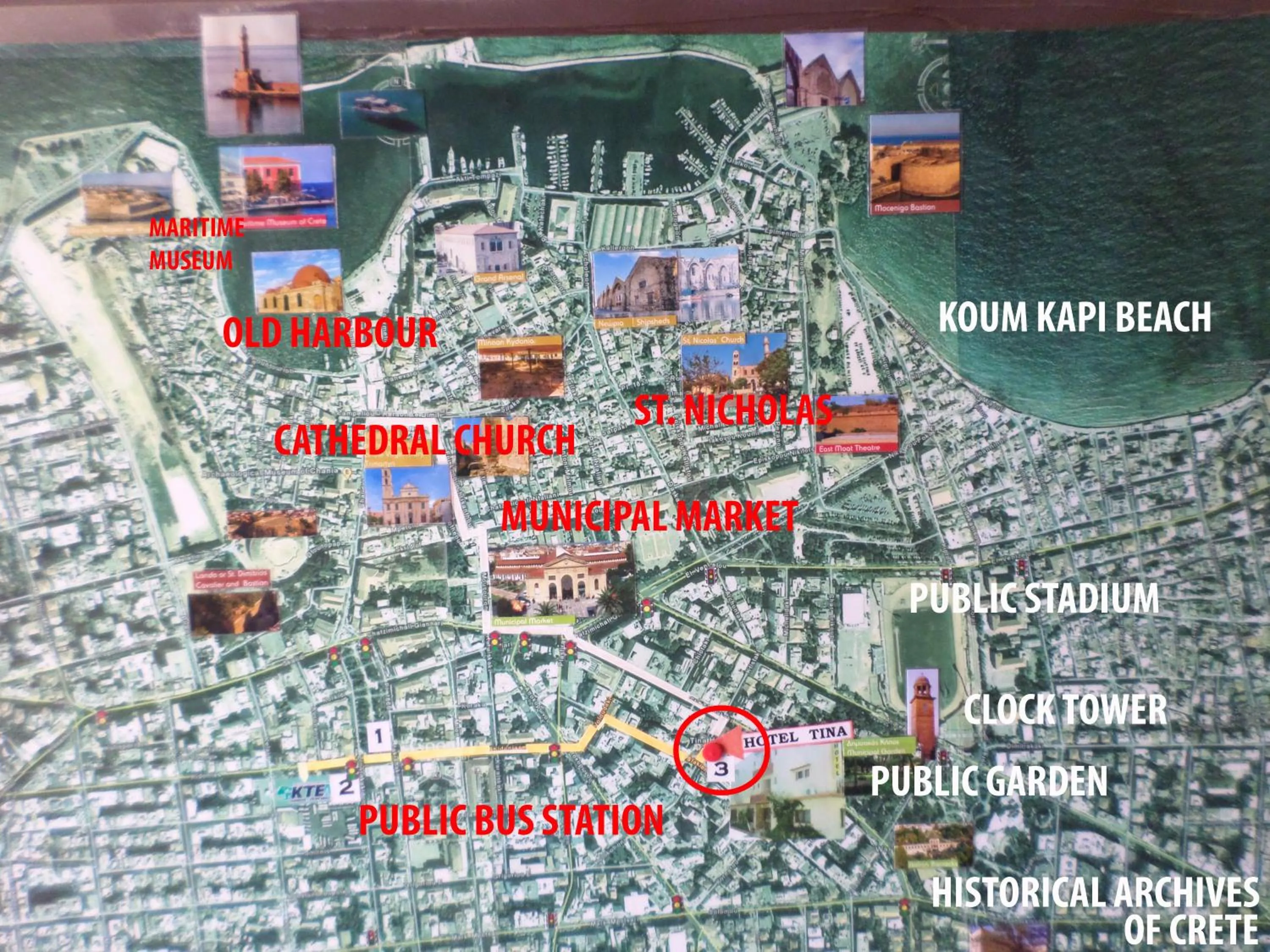 Location in Tina Hotel