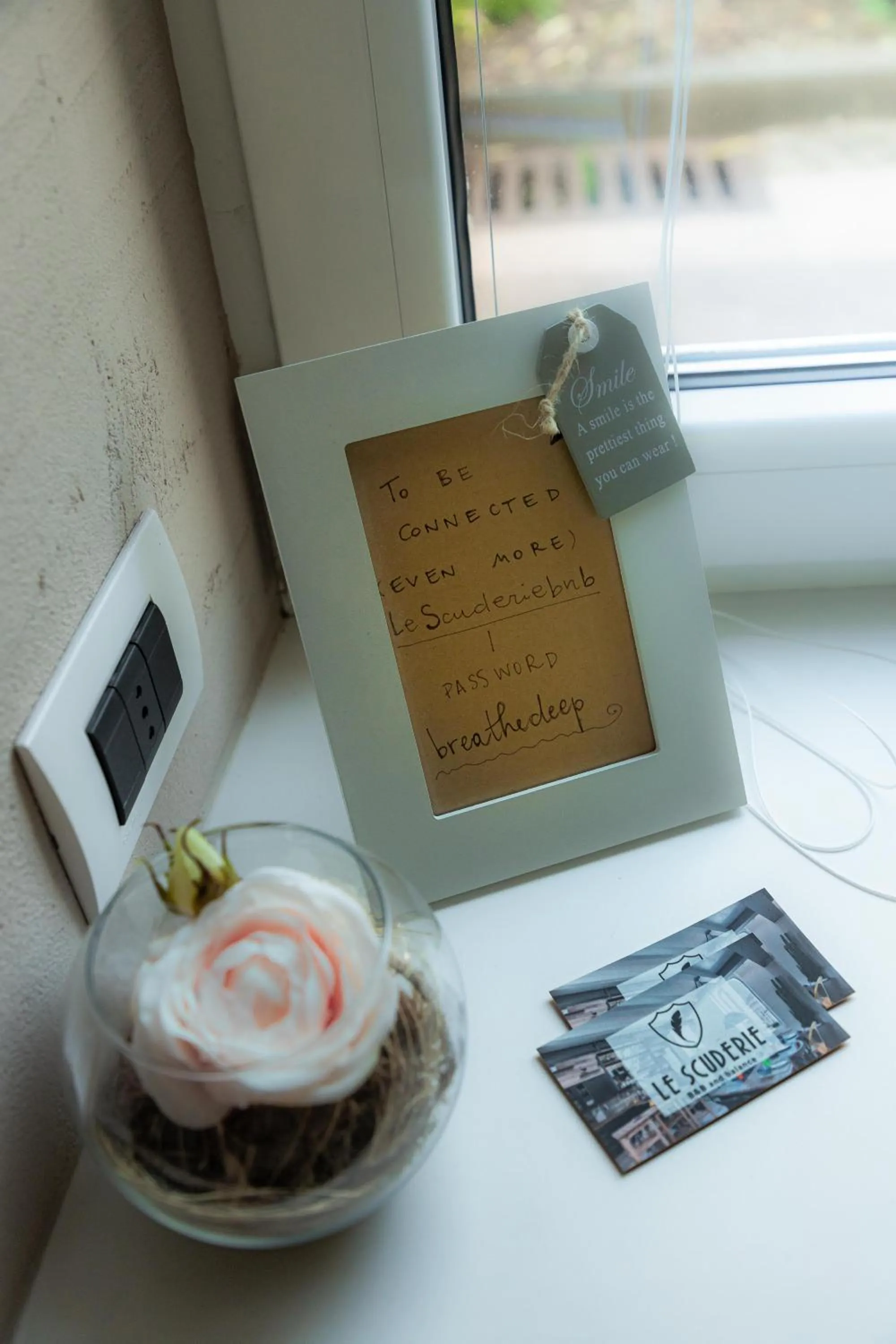 Decorative detail in Le Scuderie B&B