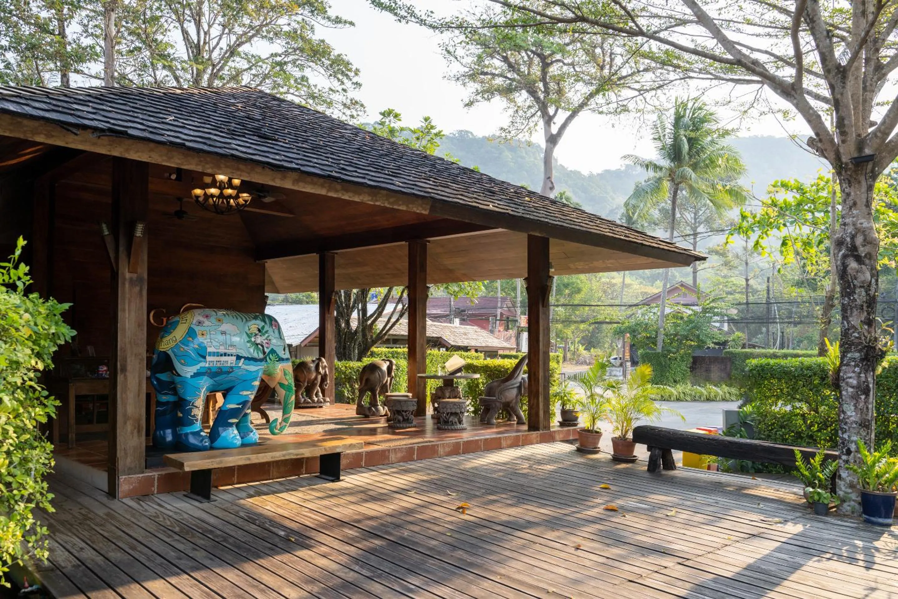 Patio in GajaPuri Resort Koh Chang
