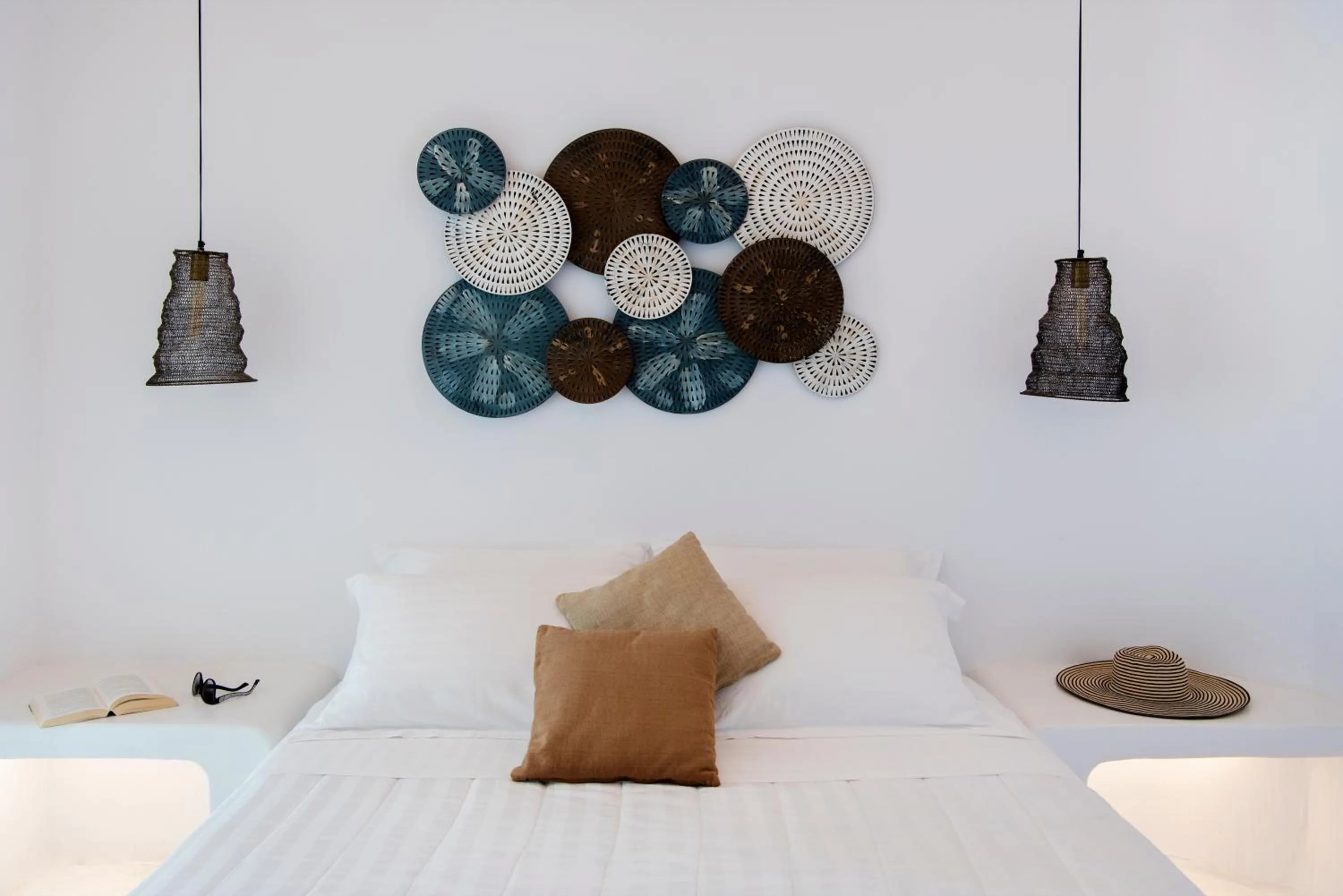 Bed in Zefi Hotel & Suites