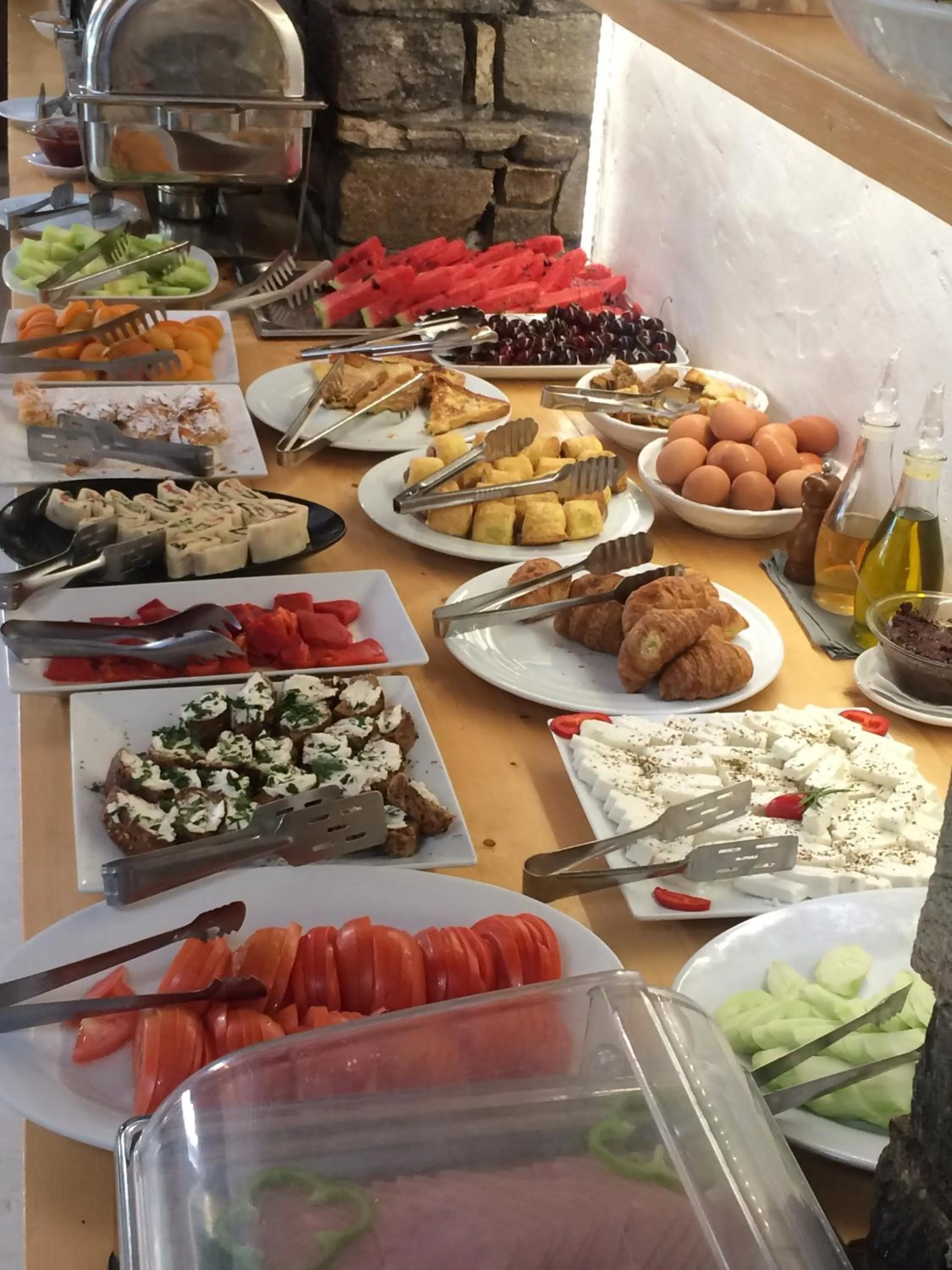 Buffet breakfast in Zefi Hotel & Suites