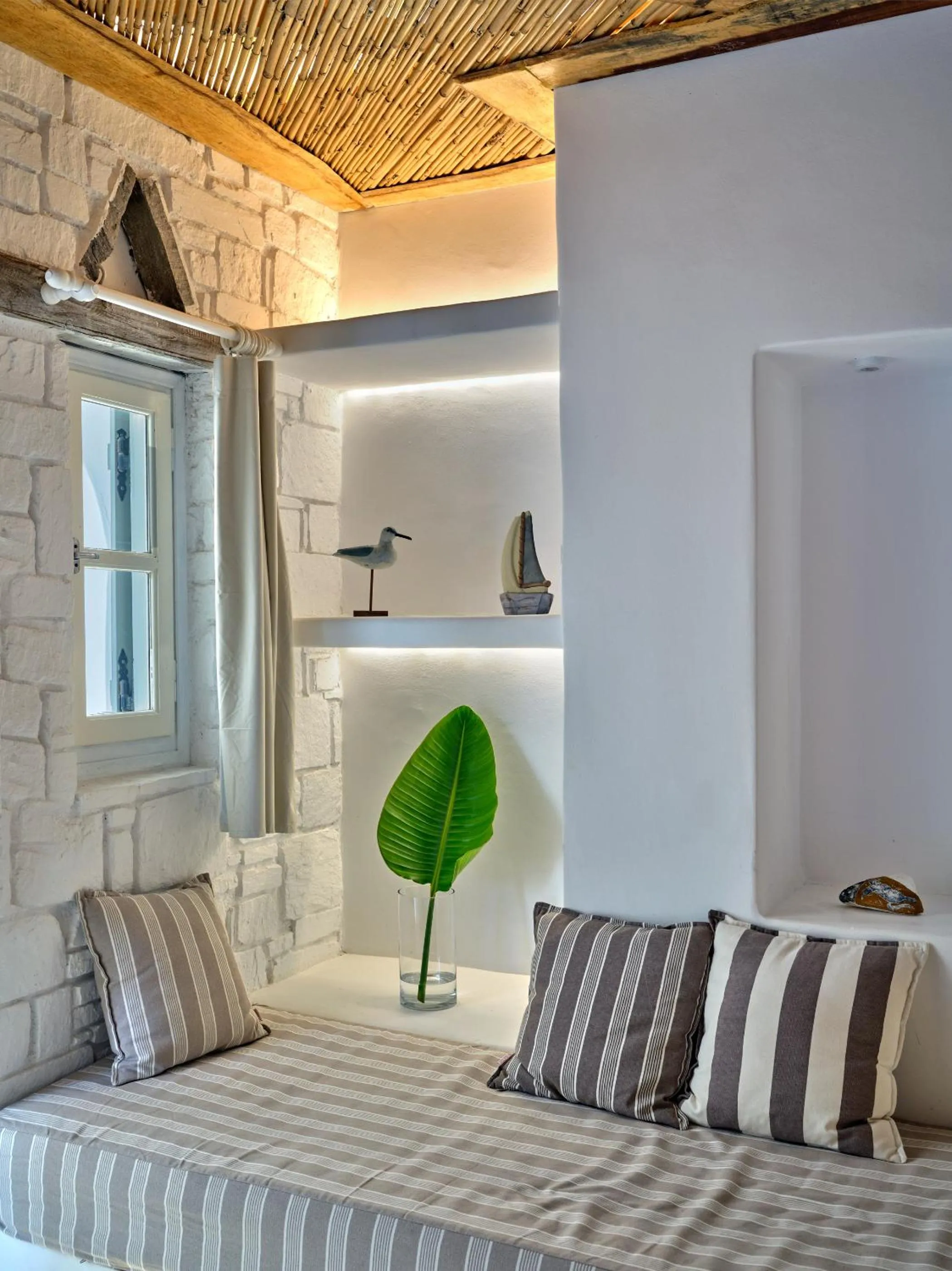 Bed in Zefi Hotel & Suites