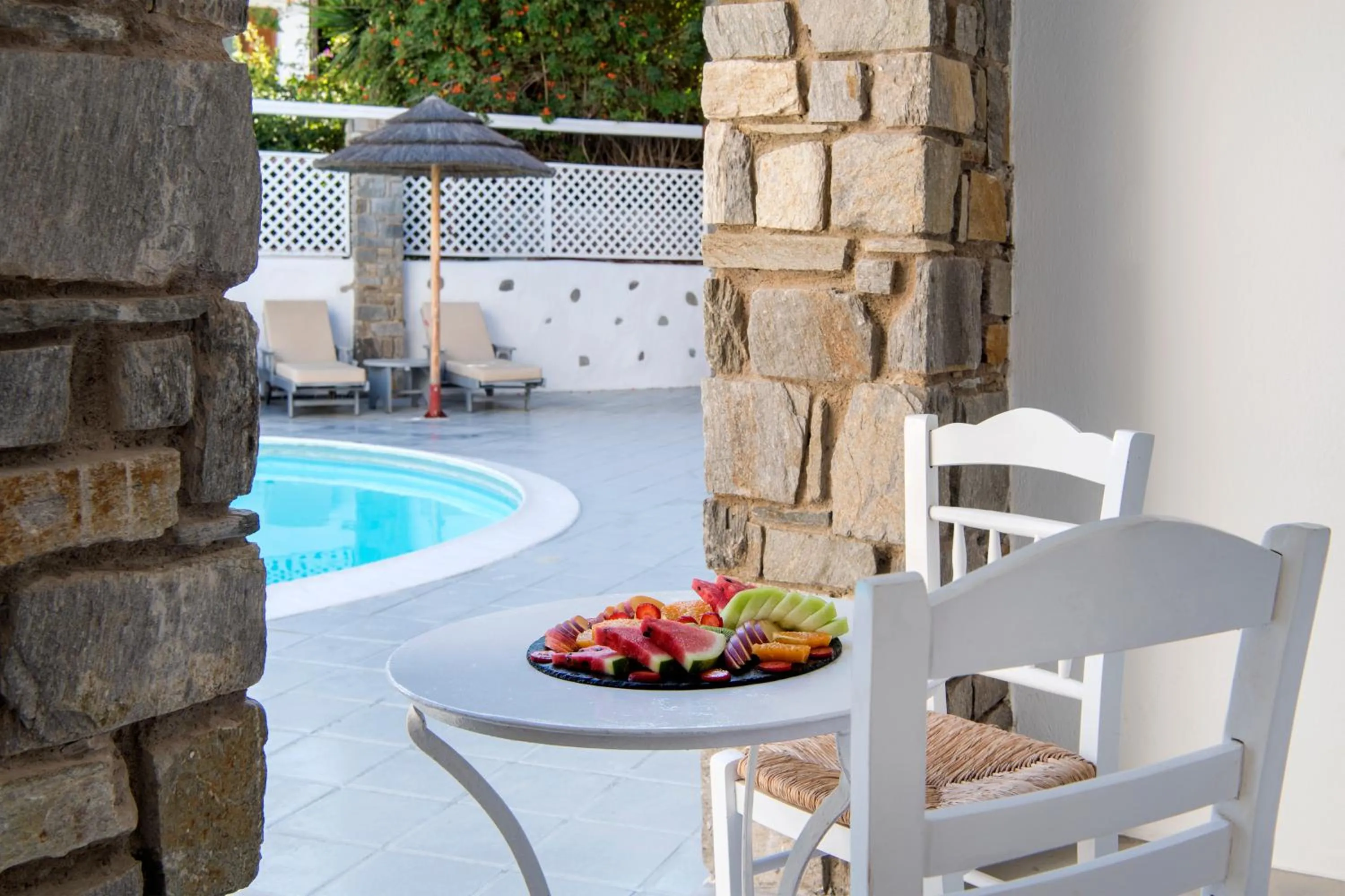 Swimming pool in Zefi Hotel & Suites