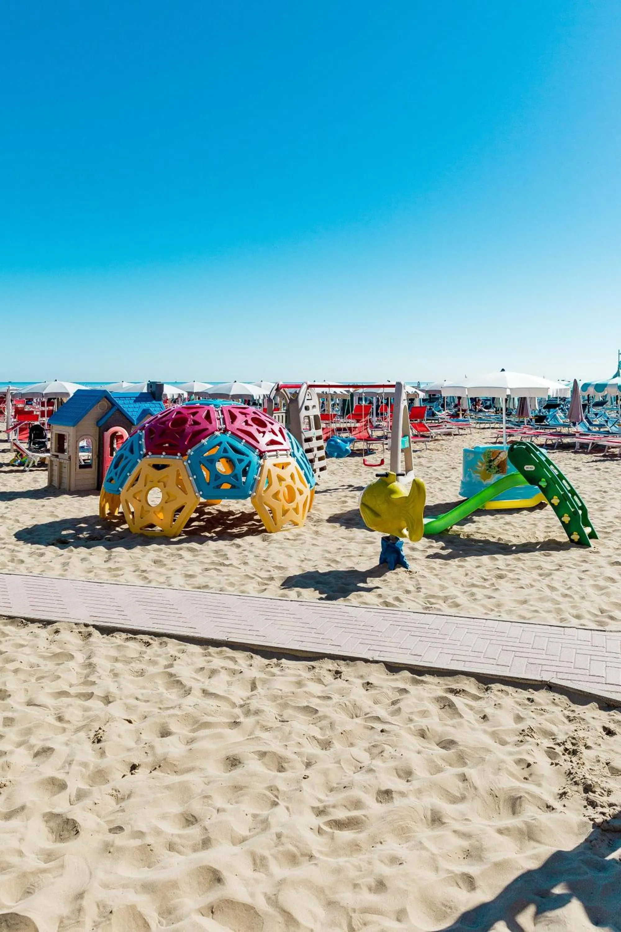 Beach in Hotel Miramare