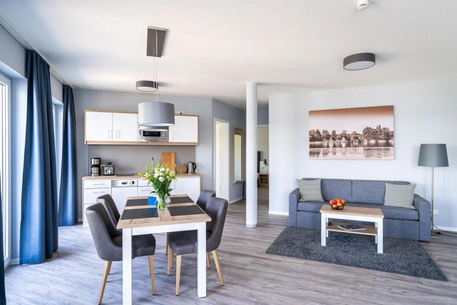 Kitchen or kitchenette in Müritzpalais