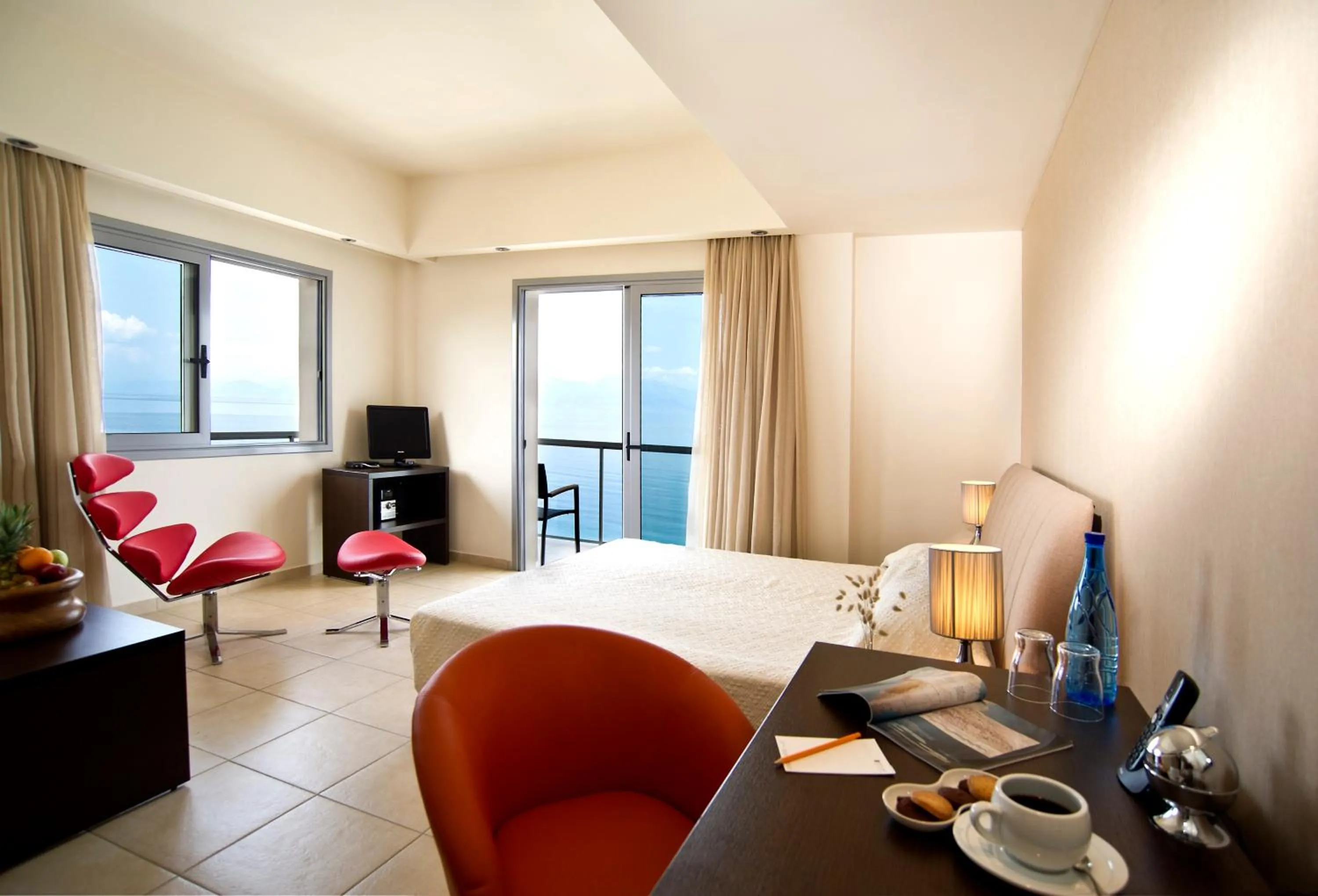 Bed in Sikyon Coast Hotel And Resort