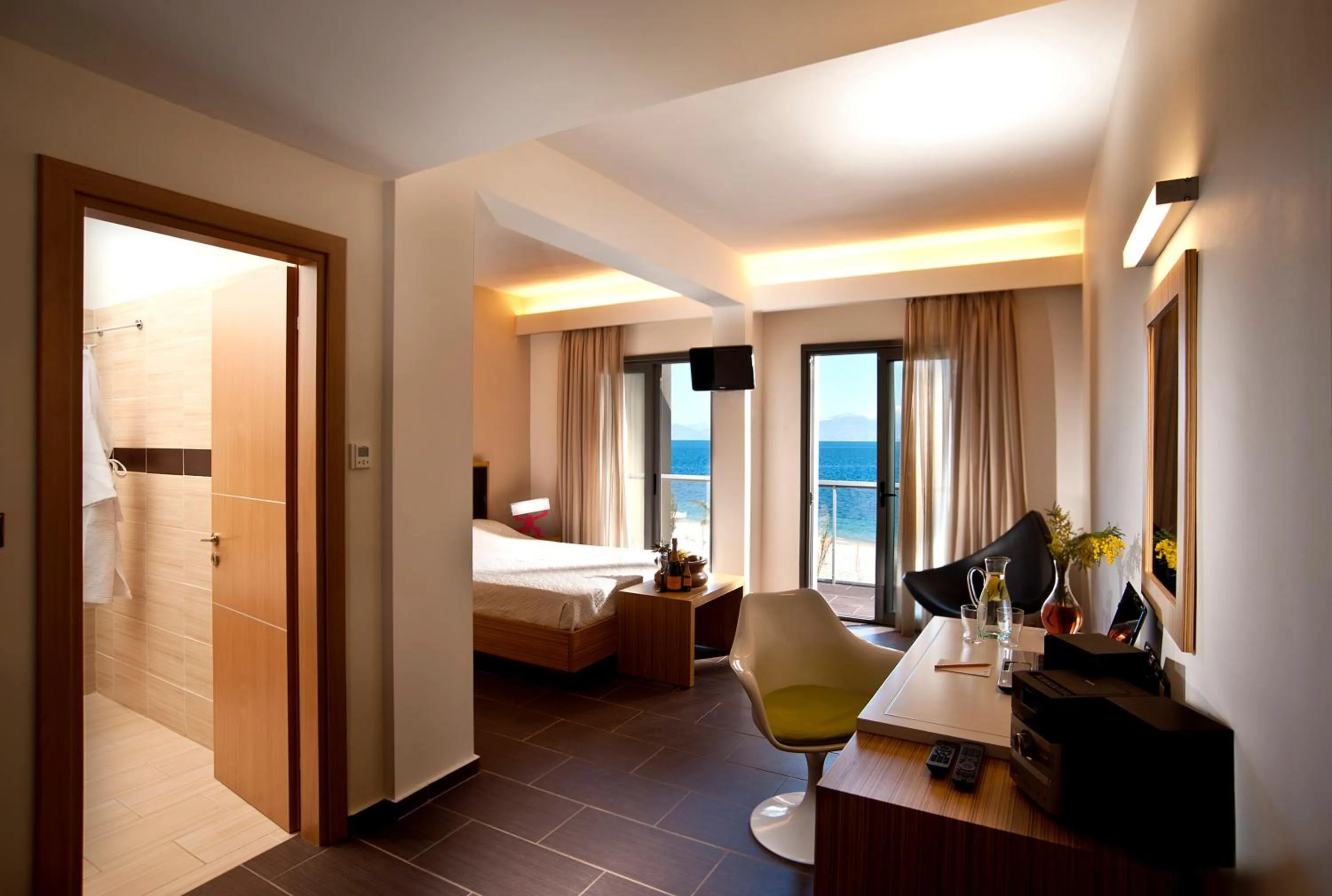 Photo of the whole room, Bed in Sikyon Coast Hotel And Resort