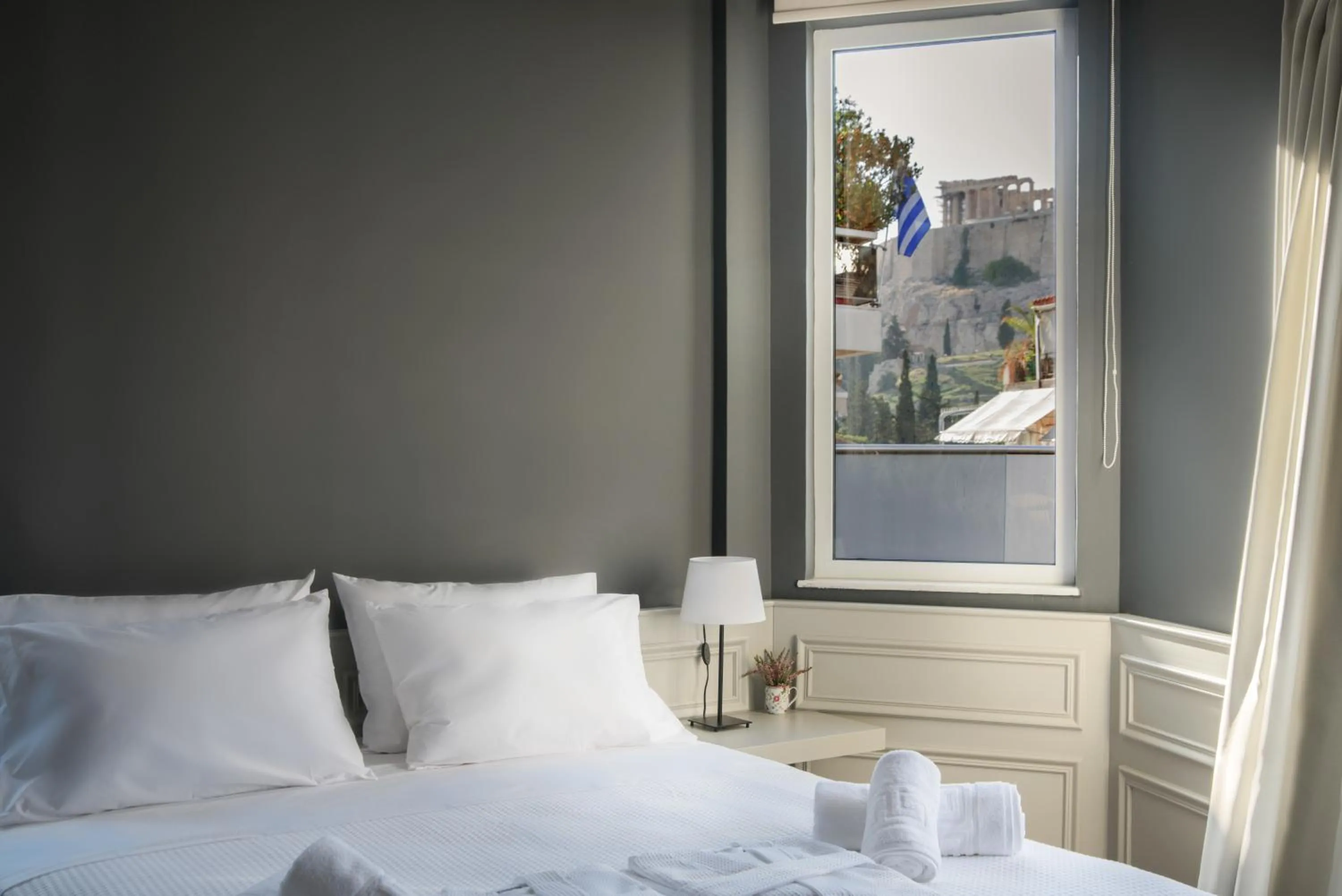 Bed in AD Athens Luxury Rooms & Suites