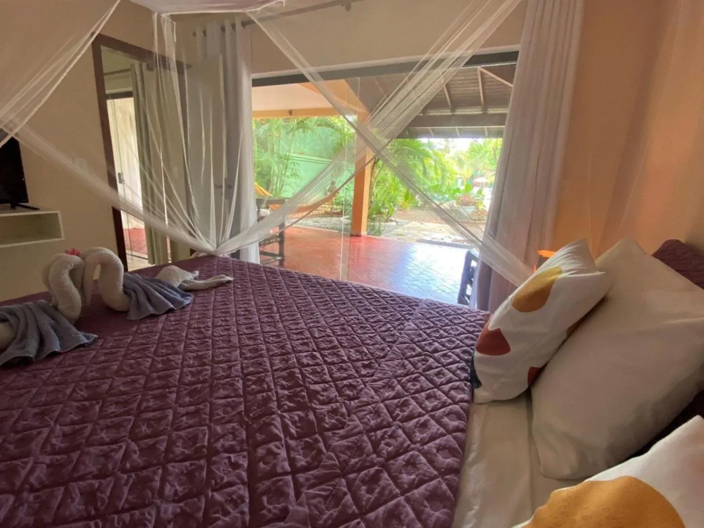 Bed in Ouro Sobre Azul Apart Hotel