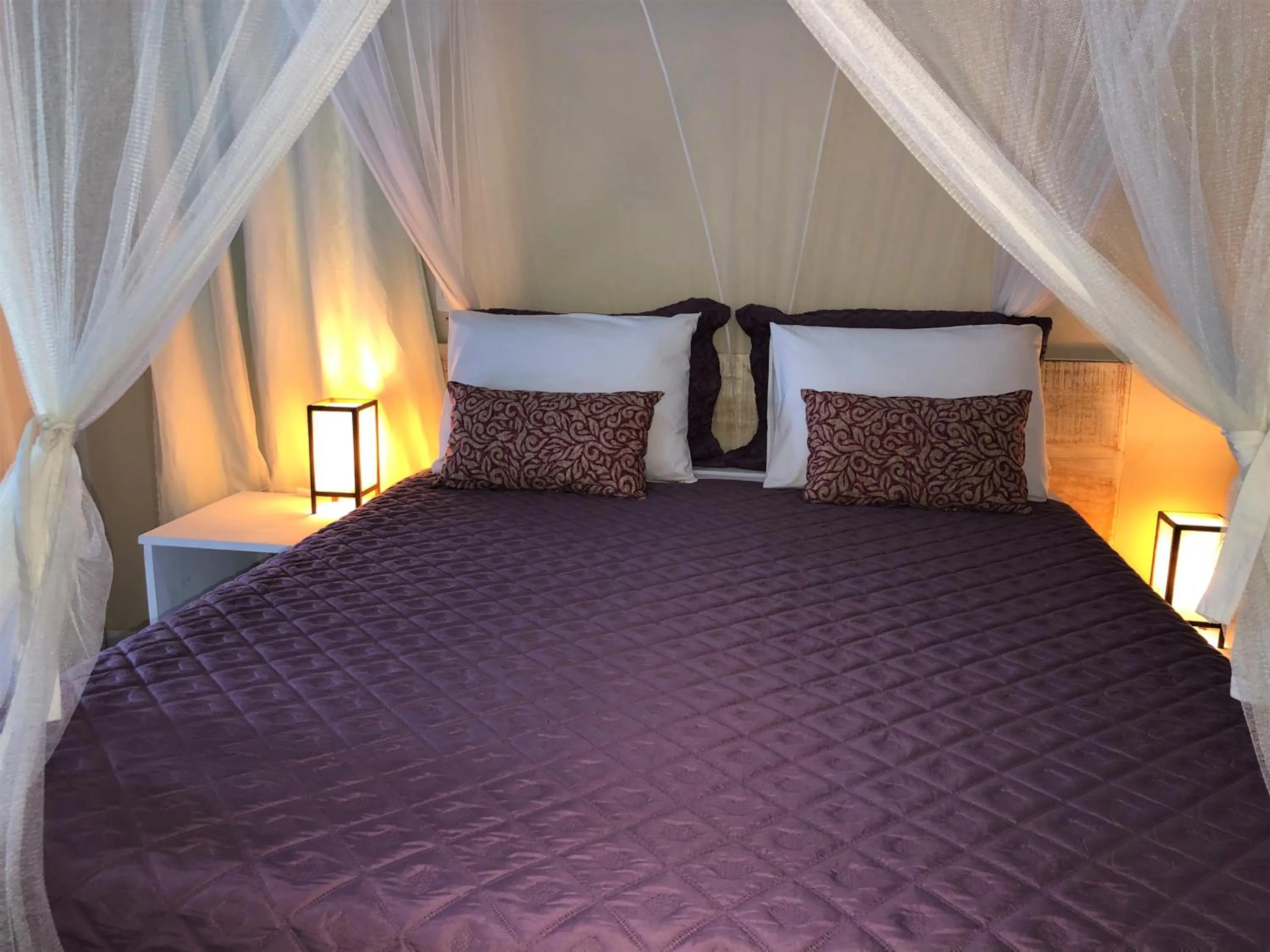 Bed in Ouro Sobre Azul Apart Hotel