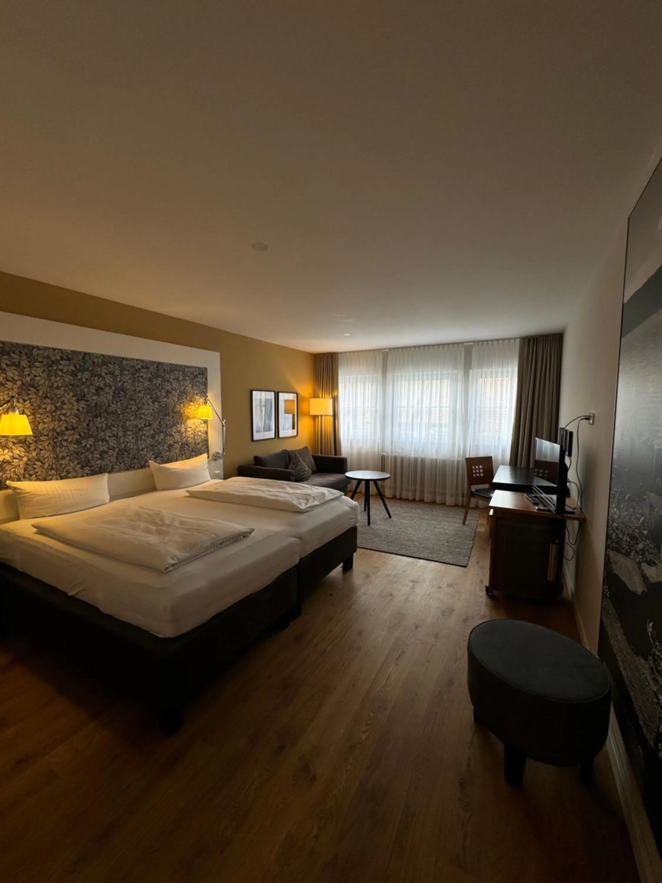 Photo of the whole room, Bed in Pilgerhof und Rebmannshof