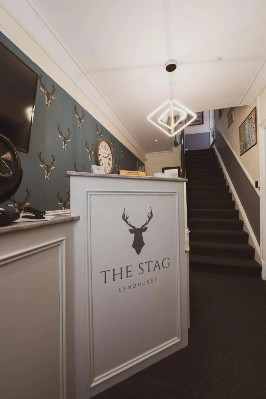 Lobby or reception in The Stag Hotel, Restaurant and Bar