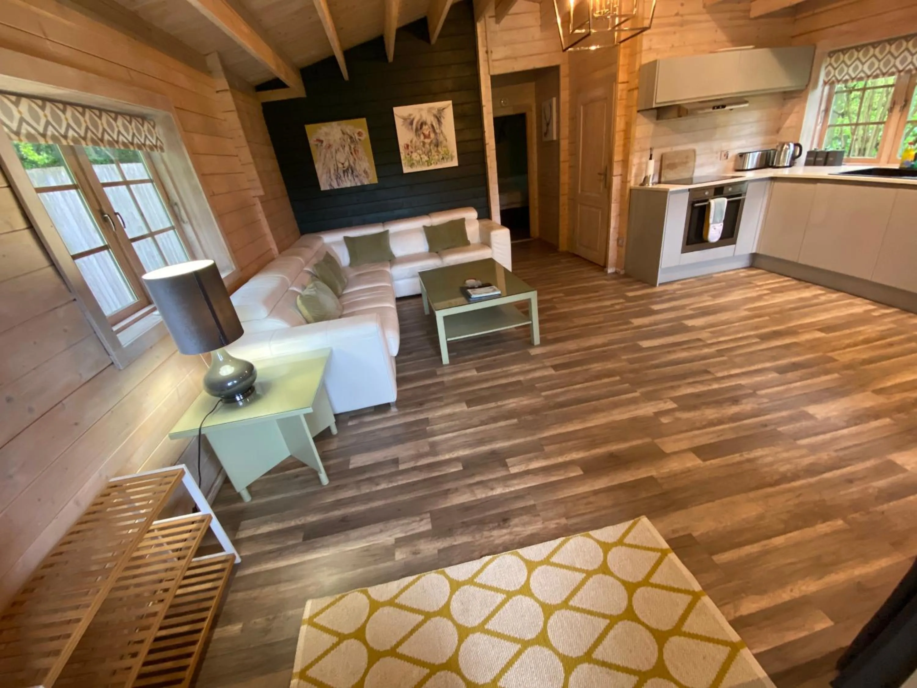 Living room in The Secret Cottage & Hideaway Caravan